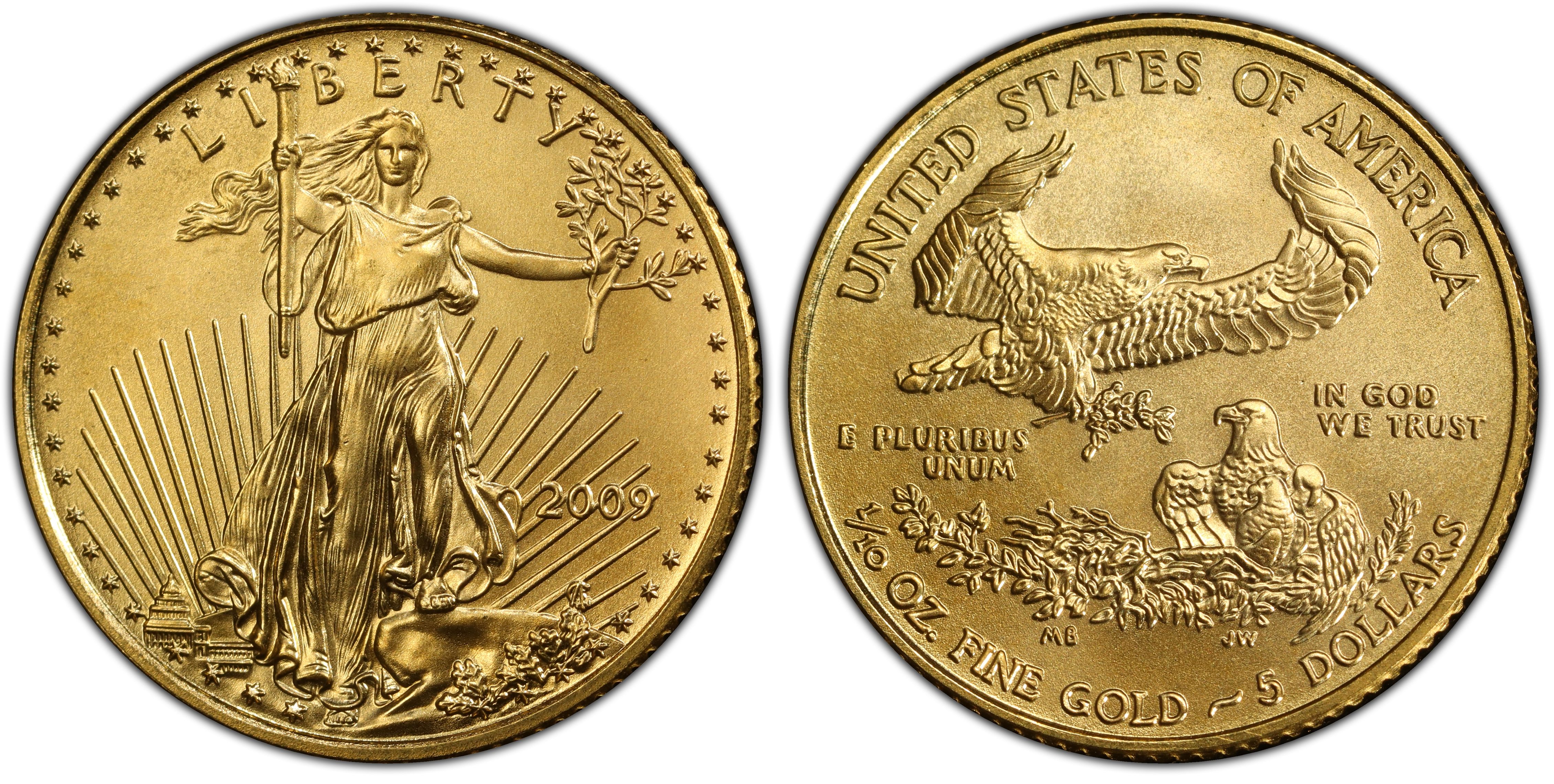 2009 $5 Gold Eagle (Regular Strike) Gold Eagles - PCGS CoinFacts