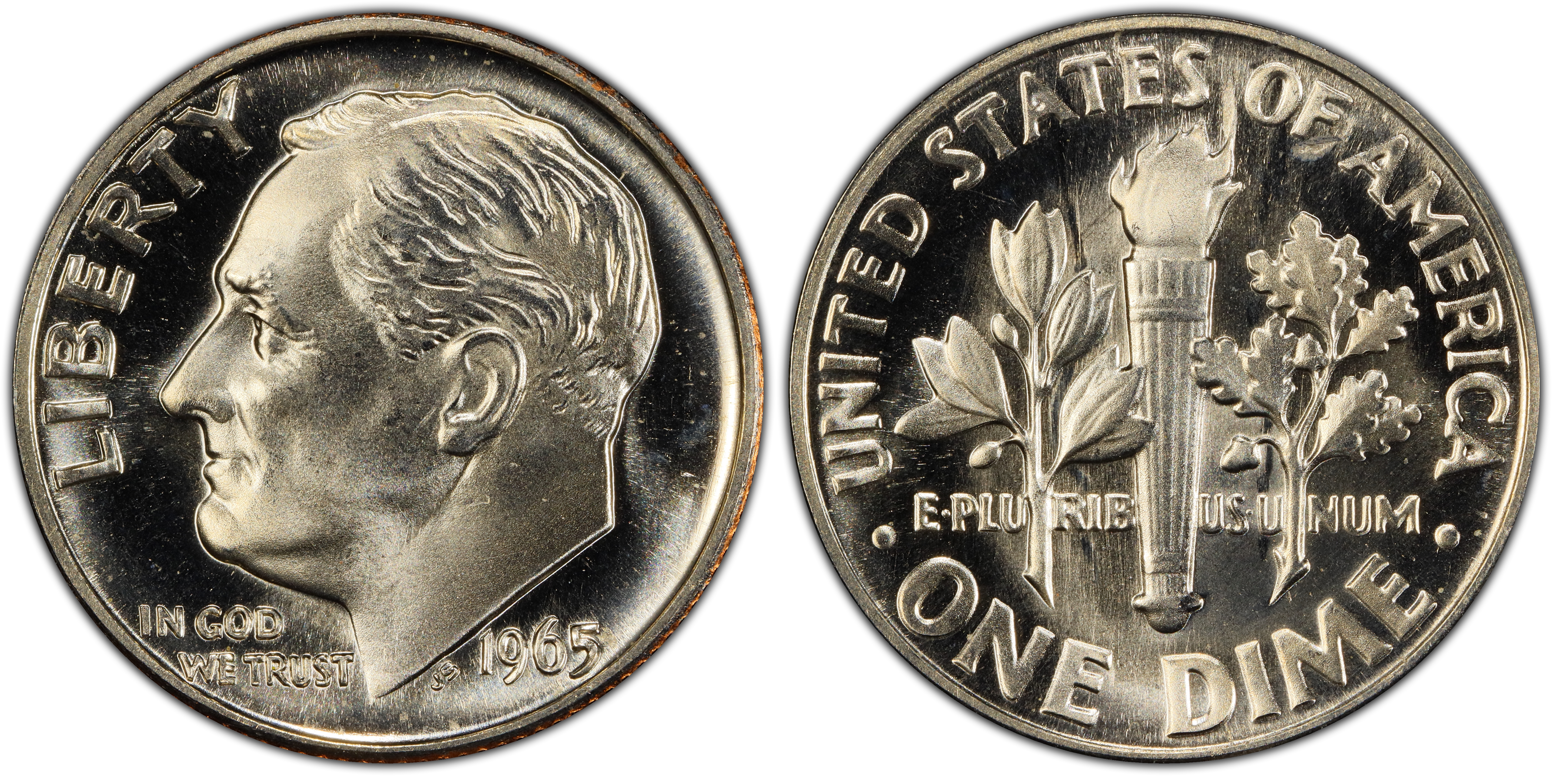 1965 10C SMS (Special Strike) Roosevelt Dime - PCGS CoinFacts