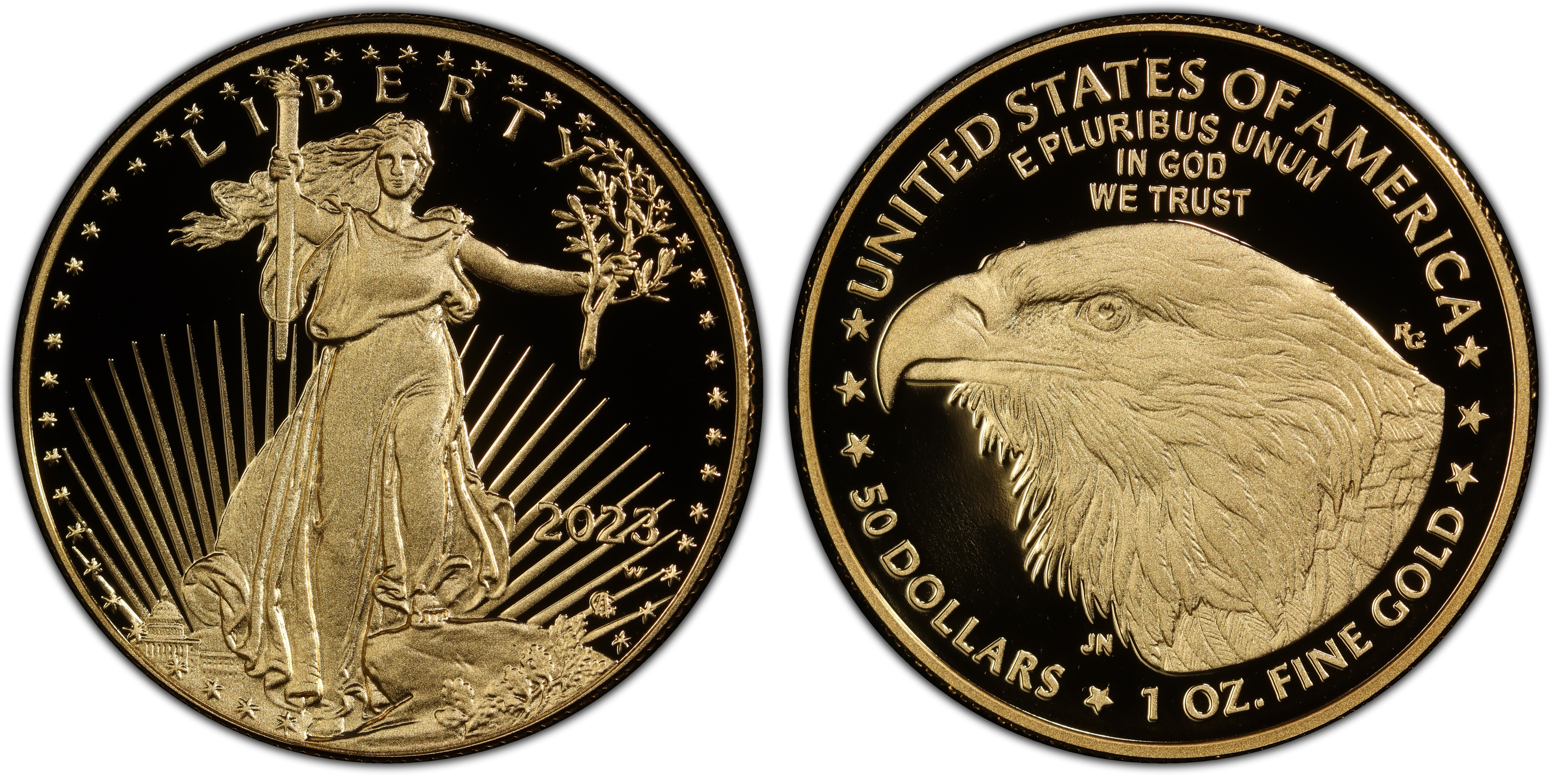 2023W 50 Gold Eagle First Strike, DCAM (Proof) Gold Eagles PCGS