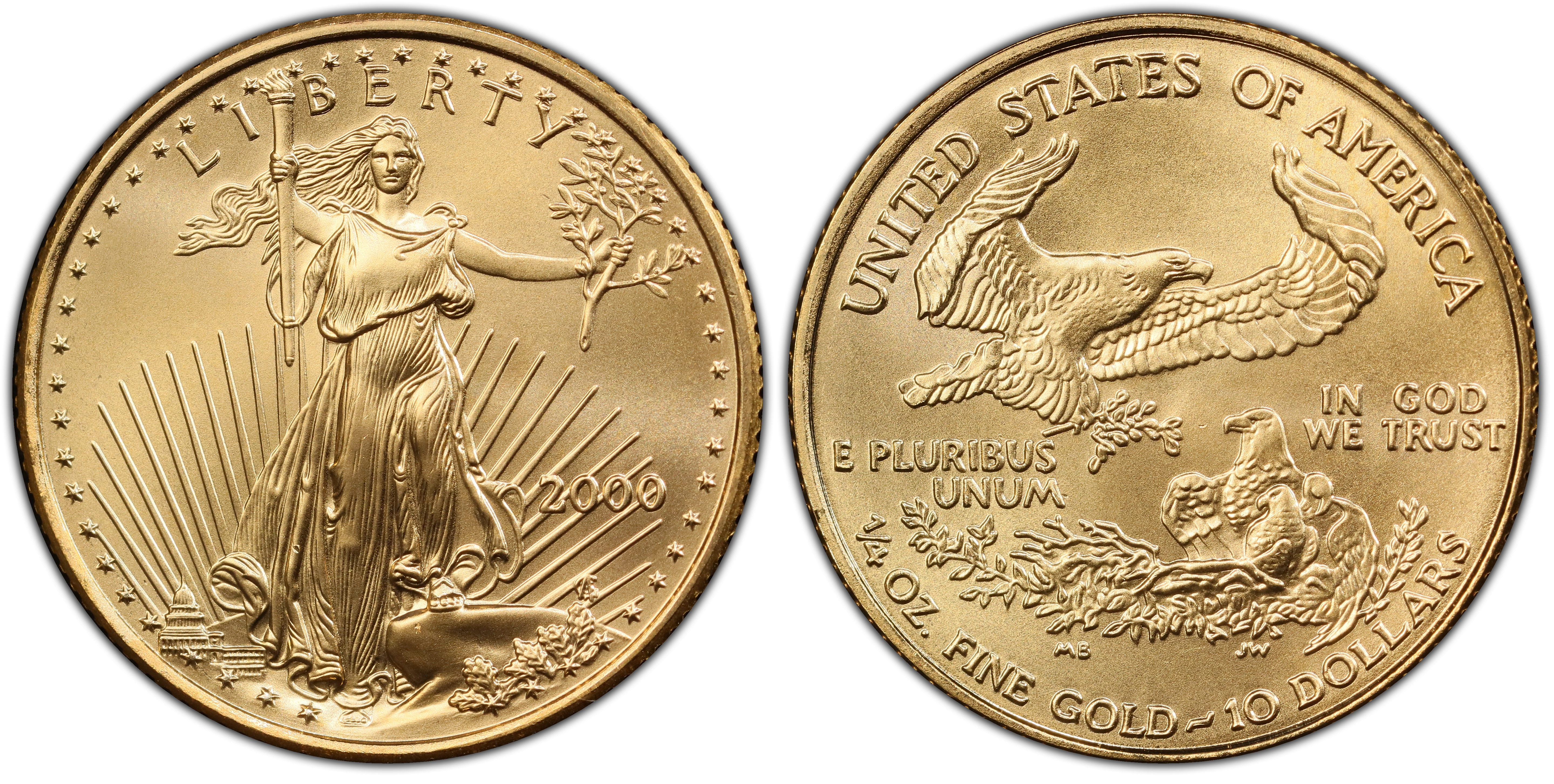 2000 10 Gold Eagle Regular Strike Gold Eagles PCGS CoinFacts