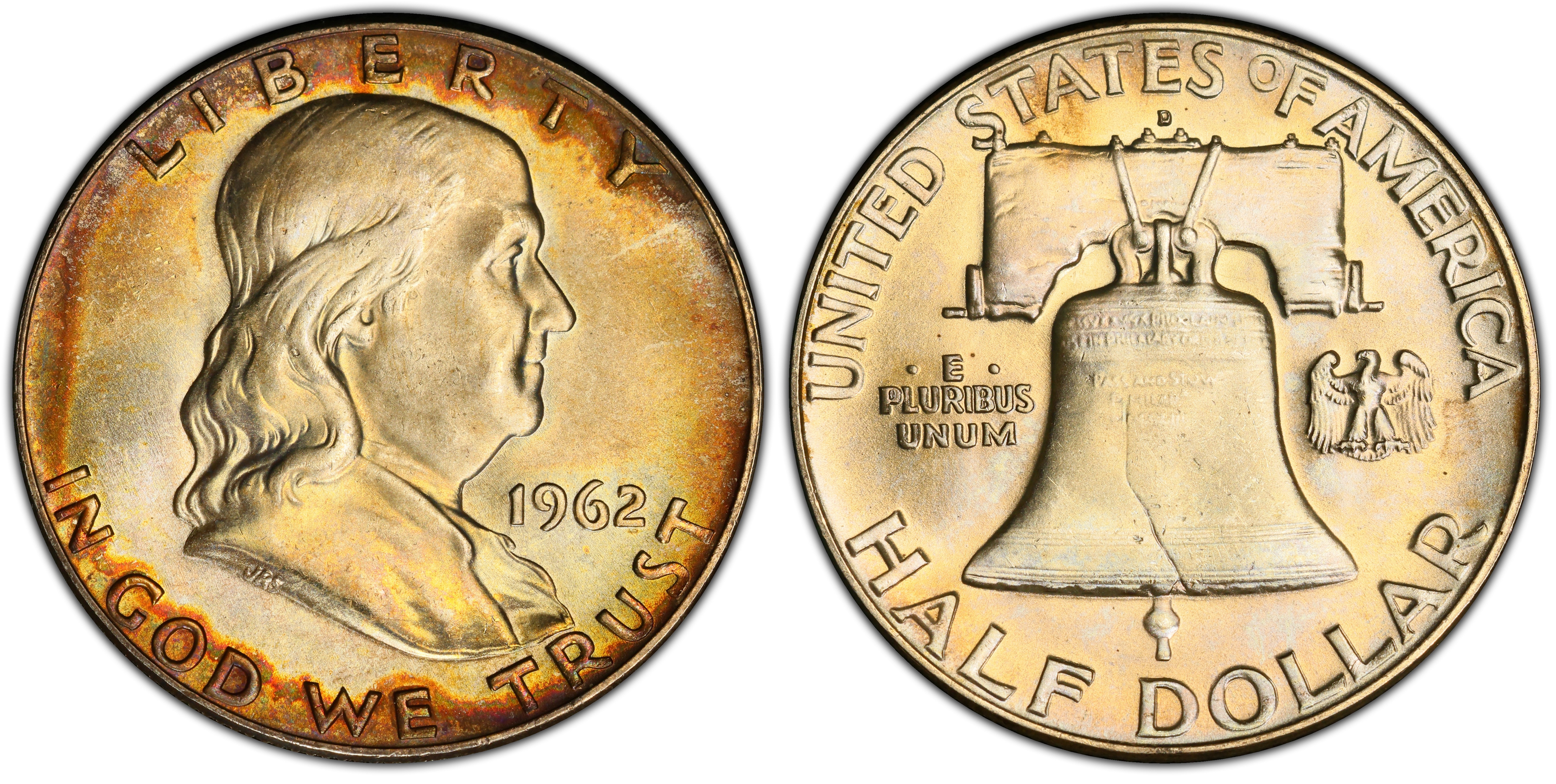 1962-D 50C, FBL (Regular Strike) Franklin Half Dollar - PCGS CoinFacts