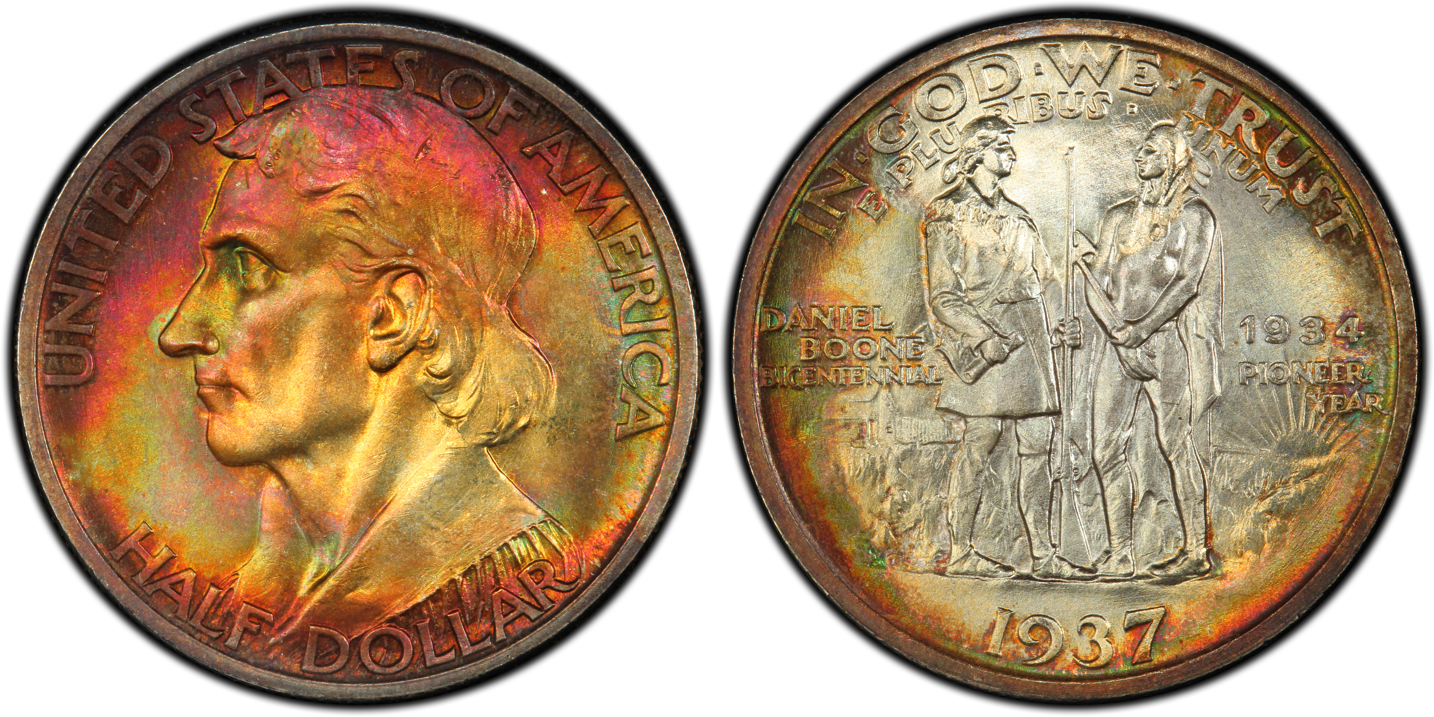 1937 50C Boone (Regular Strike) Silver Commemorative - PCGS CoinFacts