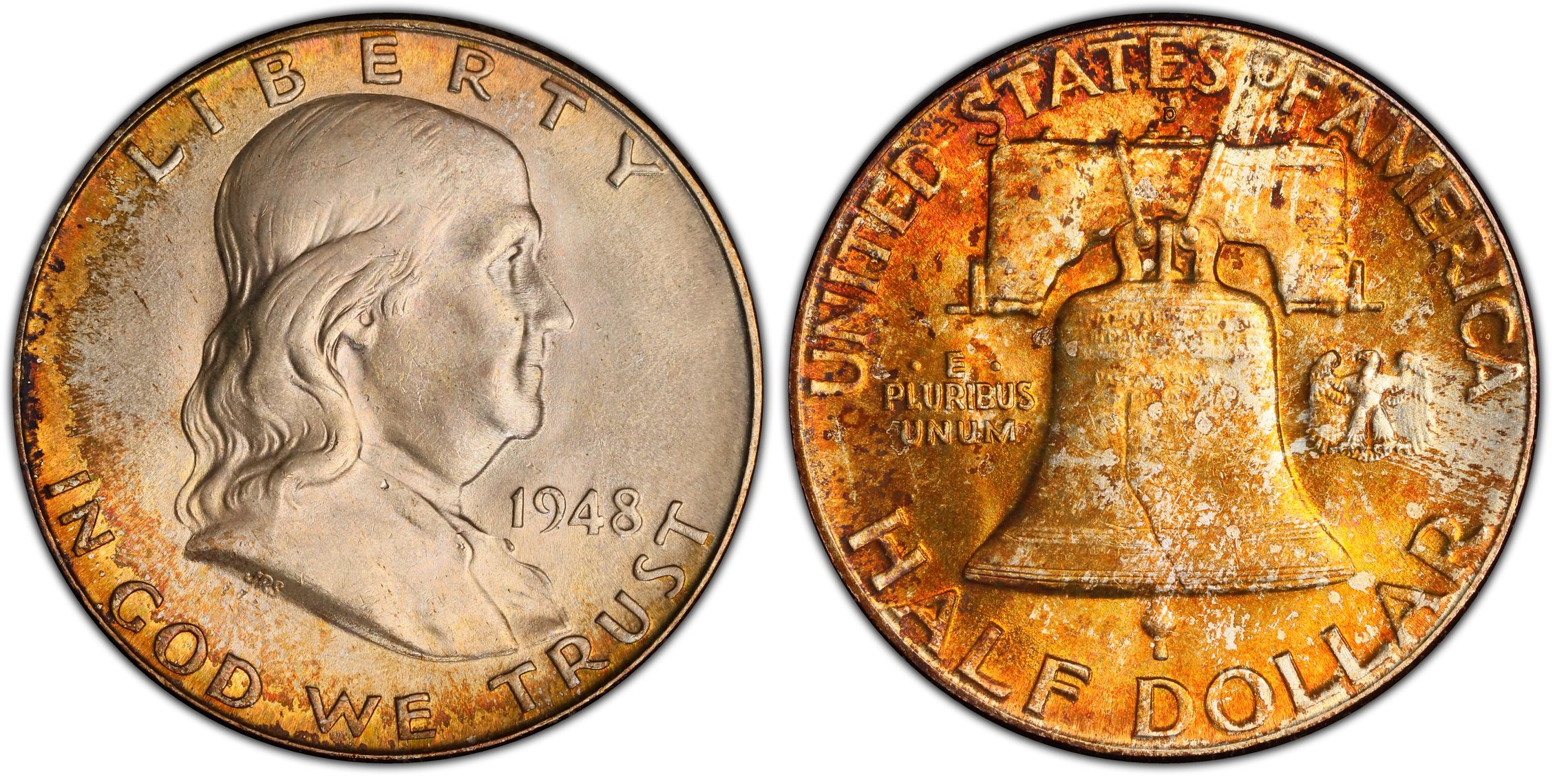 1948-D 50C, FBL (Regular Strike) Franklin Half Dollar - PCGS CoinFacts