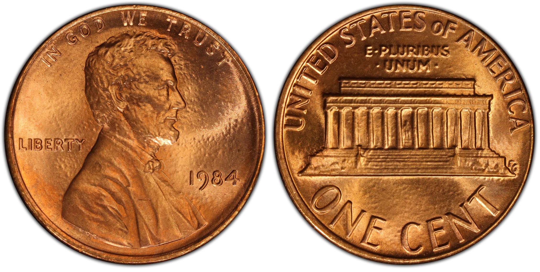 1984 1C, RD (Regular Strike) Lincoln Cent (Modern) - PCGS CoinFacts