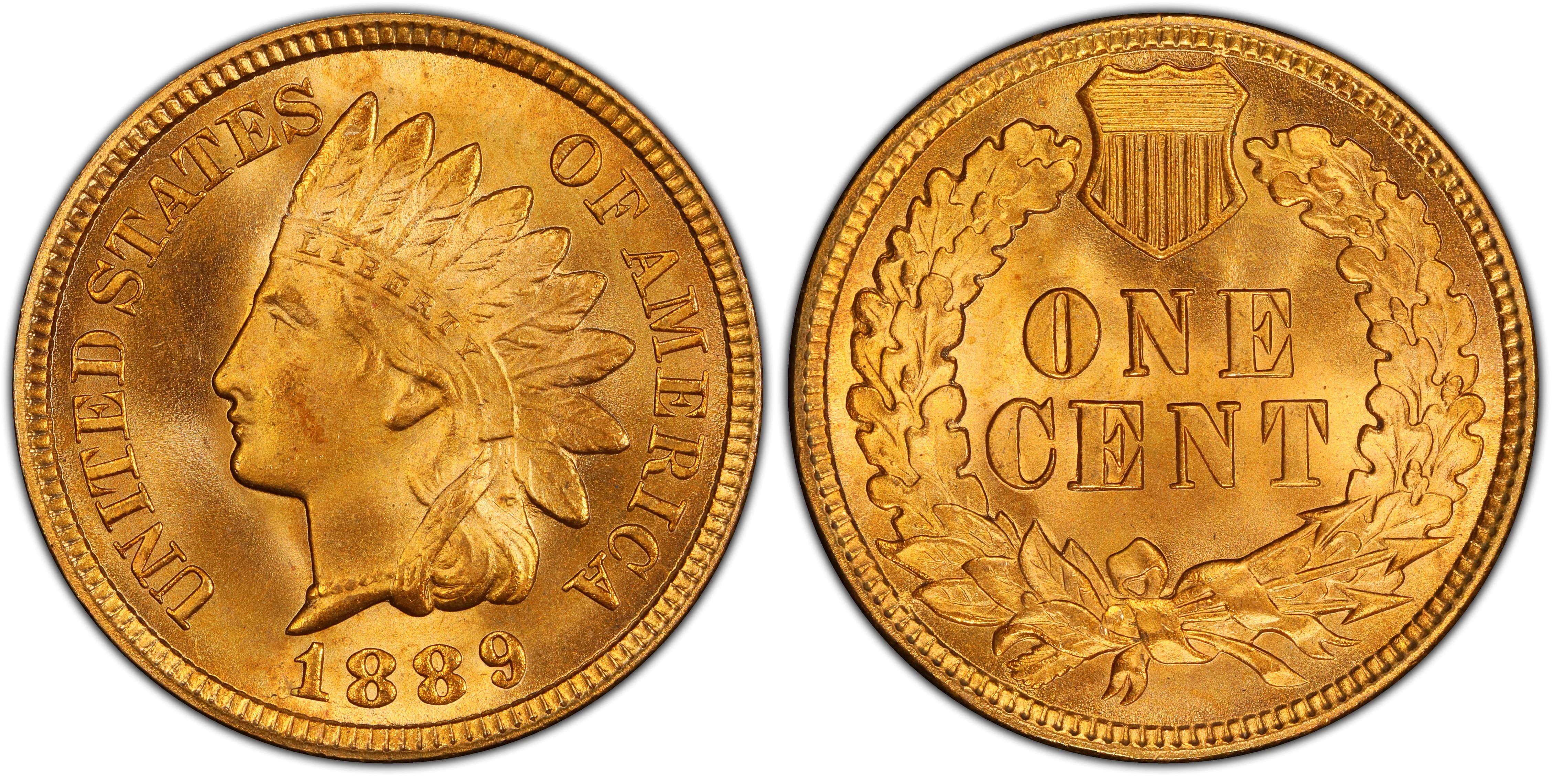 1889 1C, RD (Regular Strike) Indian Cent - PCGS CoinFacts