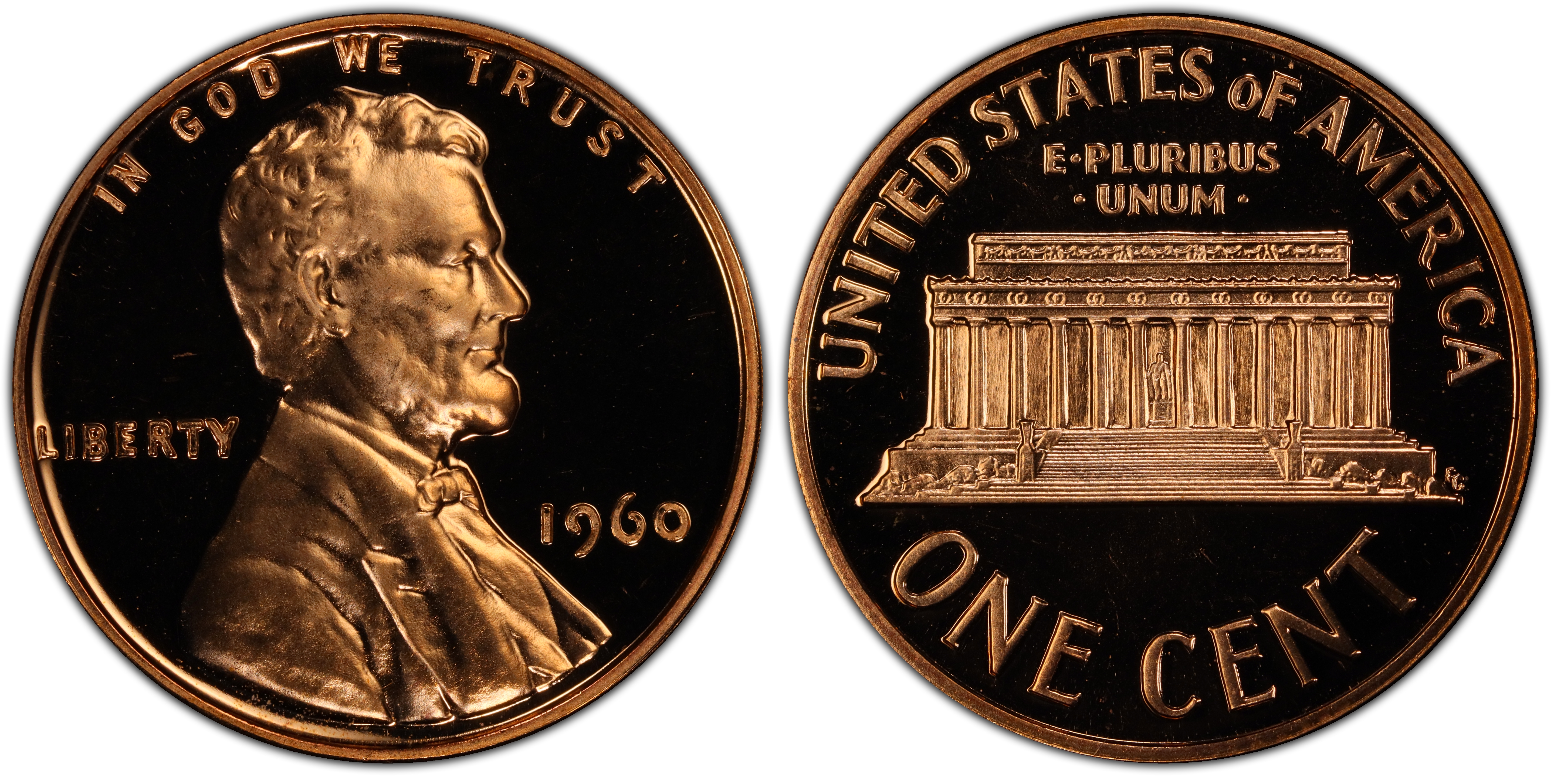 1960 1C Small Date, DCAM (Proof) Lincoln Cent (Modern) - PCGS