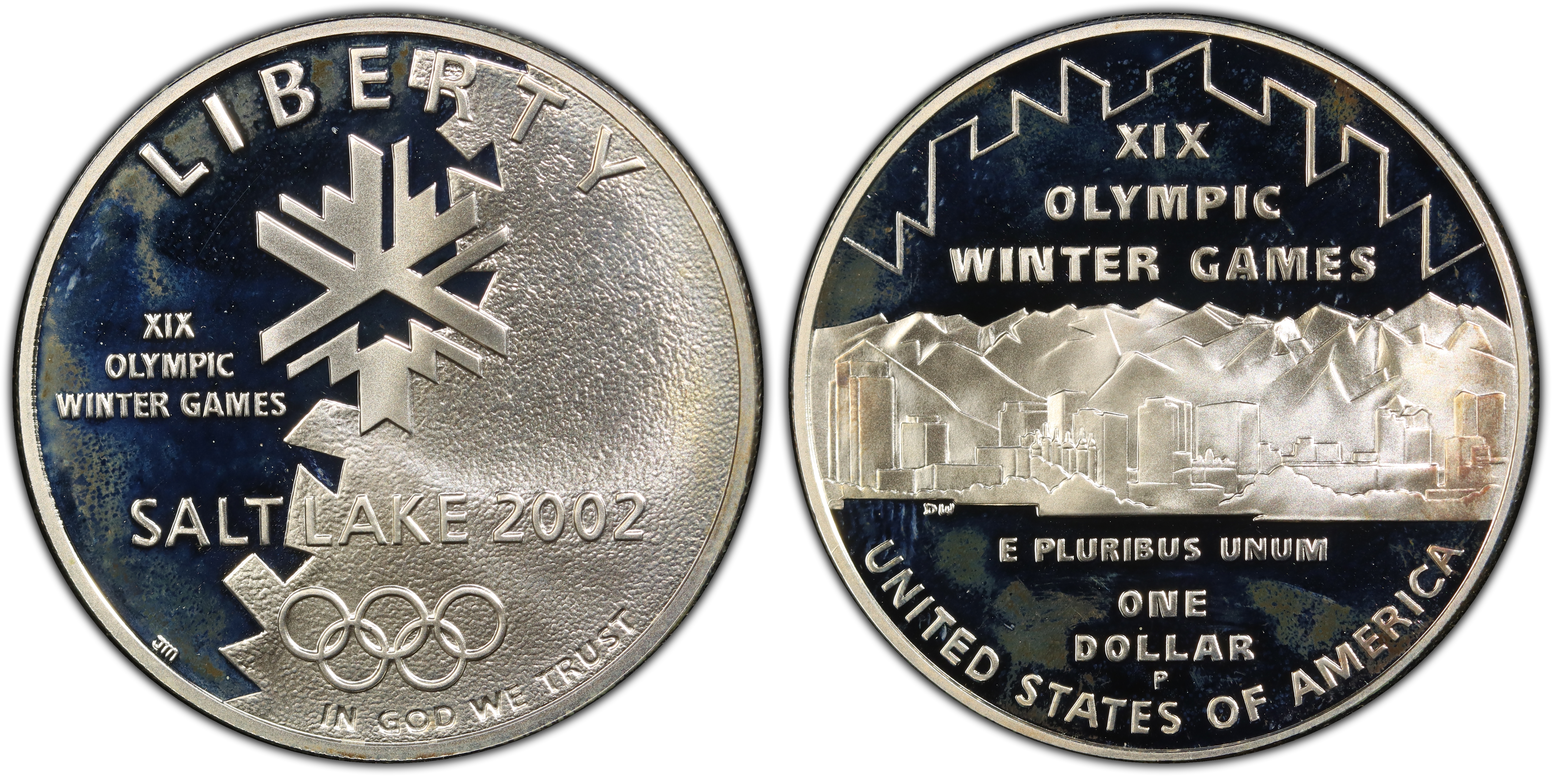 2002 P 1 Olympics Salt Lake City DCAM Proof Modern Silver and