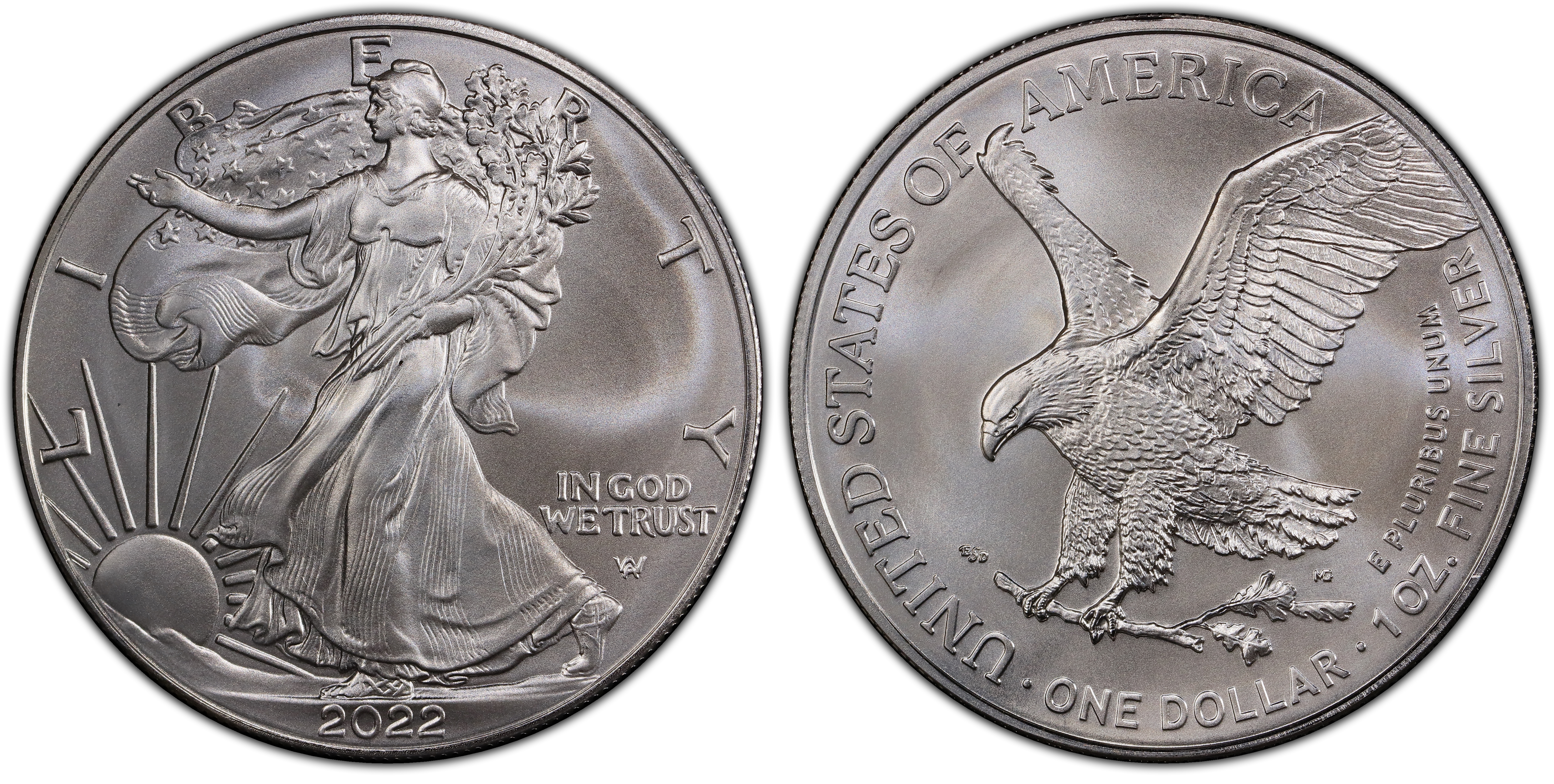 【★安心の定価販売★】 Silver $1 2022 Eagle PCGS - Eagles Silver Strike) (Regular その他