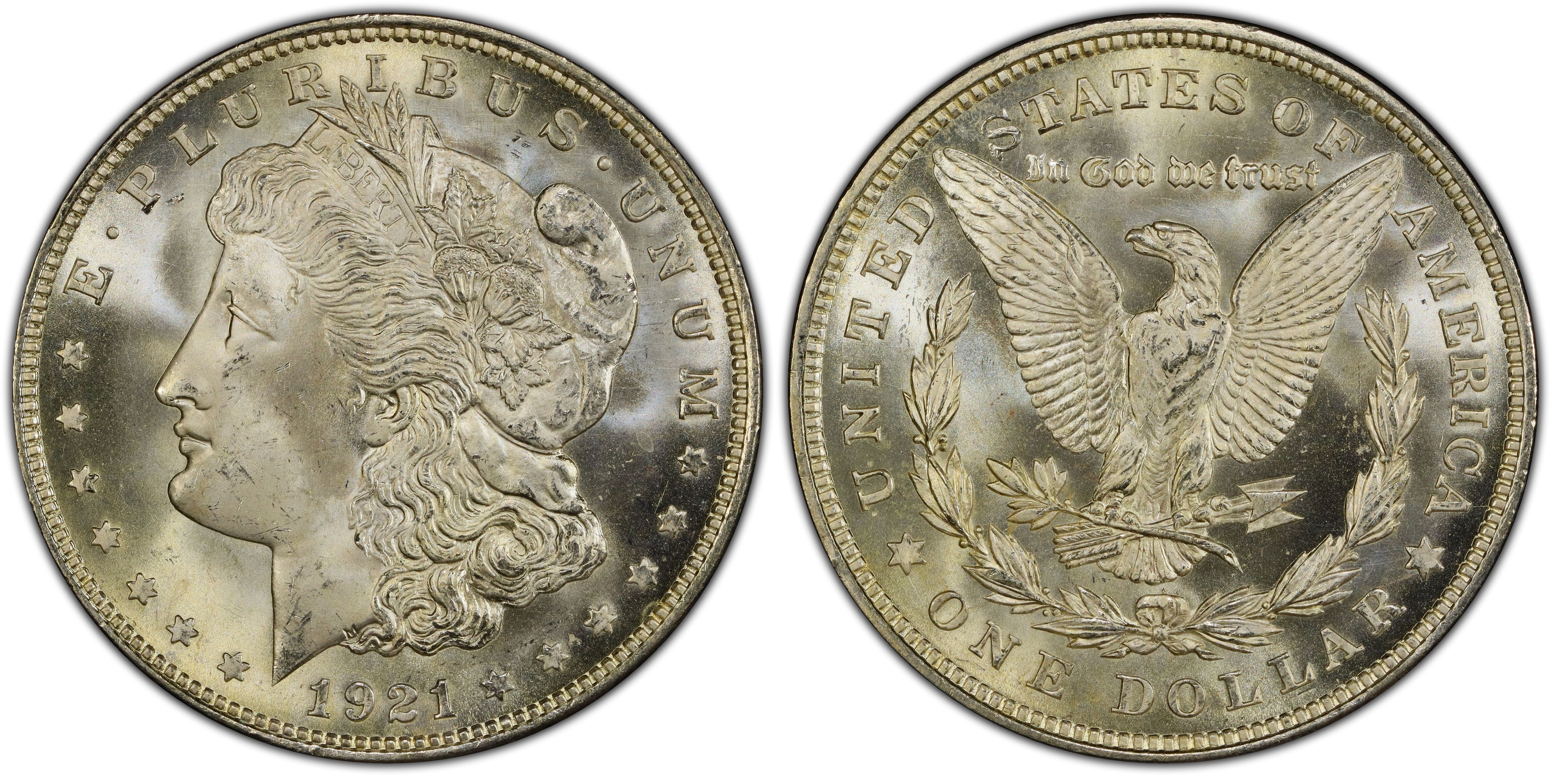1921 $1 Morgan (Regular Strike) Morgan Dollar - PCGS CoinFacts