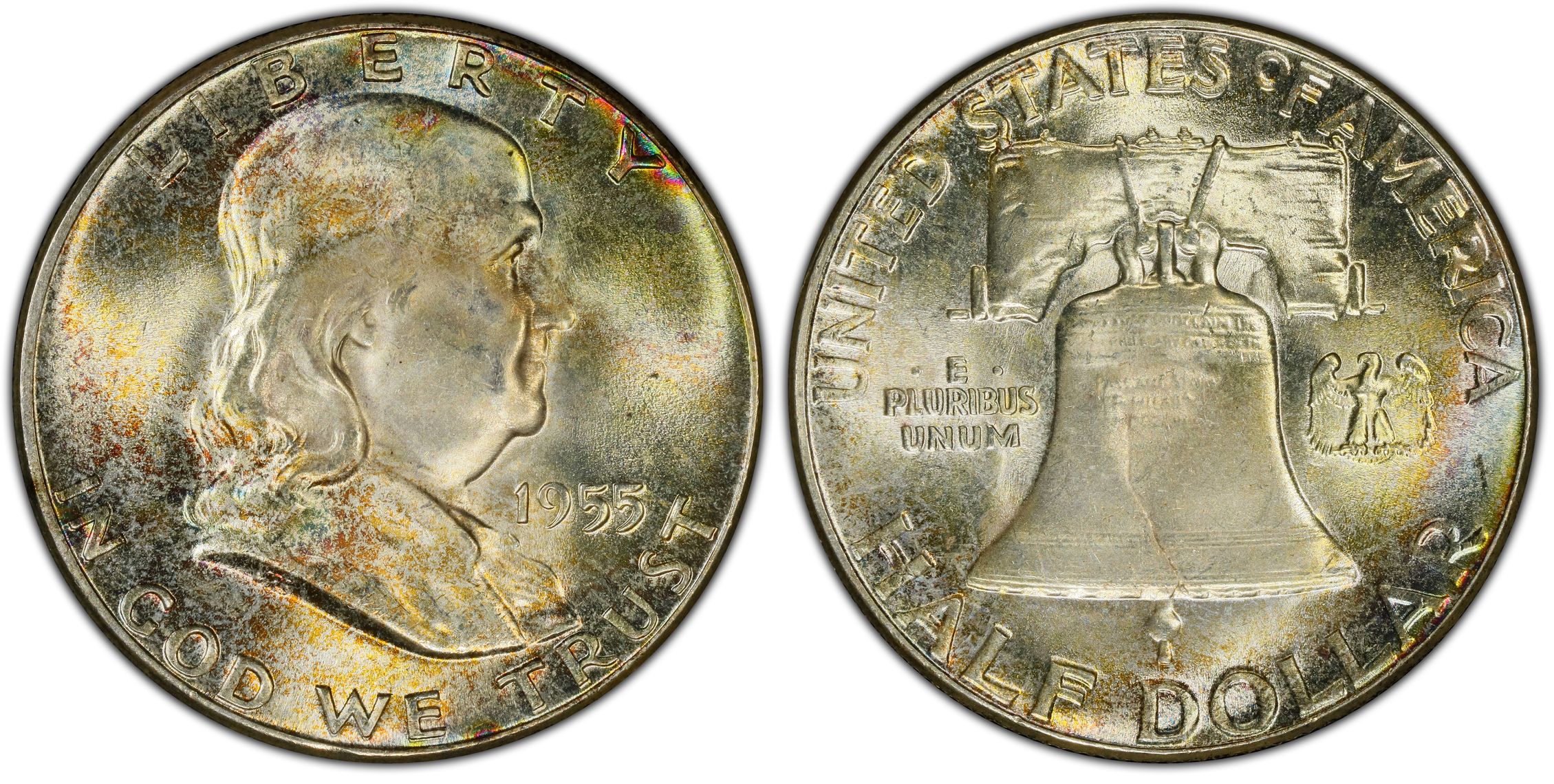 1955 50C FBL Regular Strike Franklin Half Dollar PCGS CoinFacts