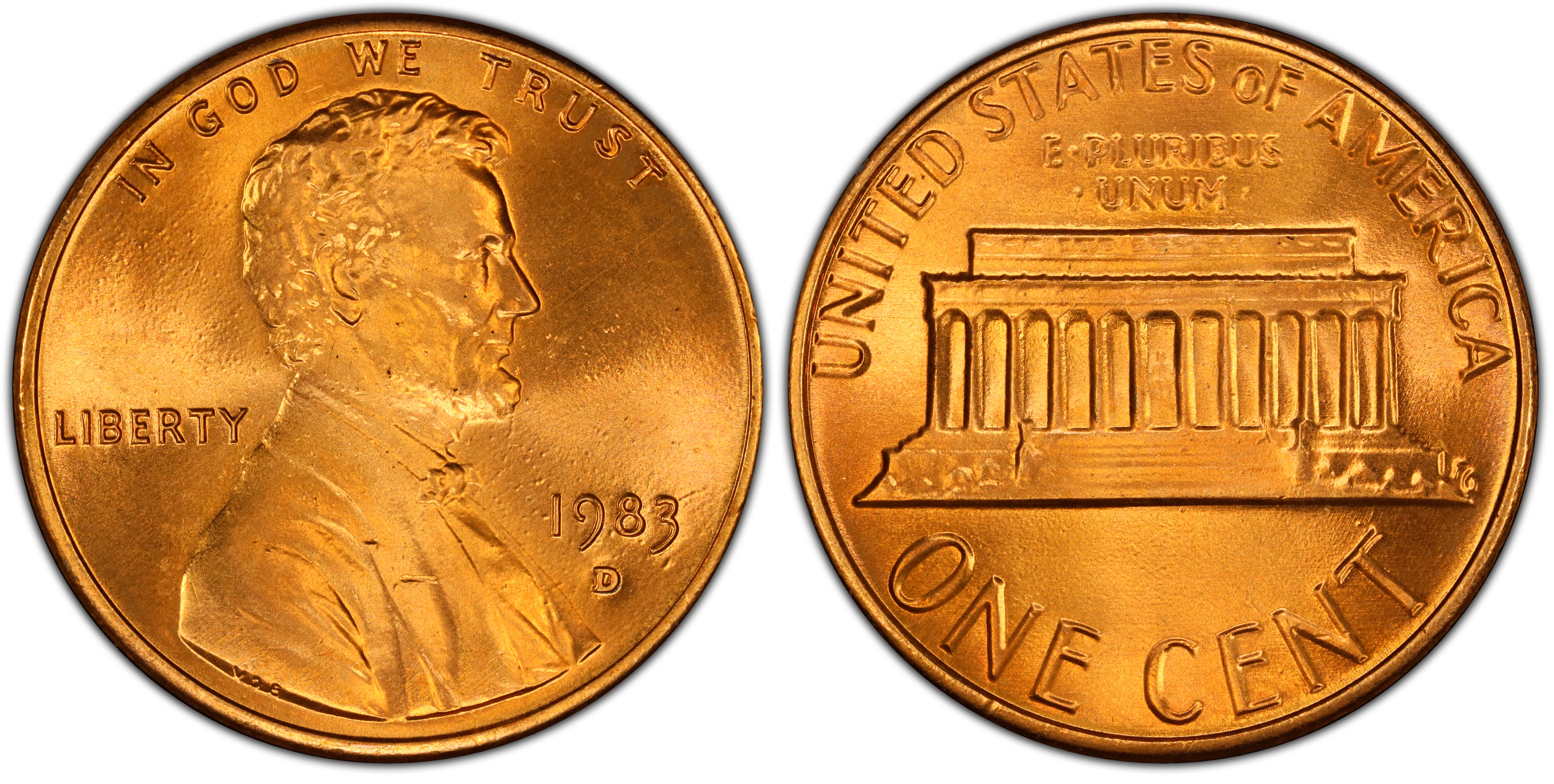 1983-D 1C, RD (Regular Strike) Lincoln Cent (Modern) - PCGS CoinFacts