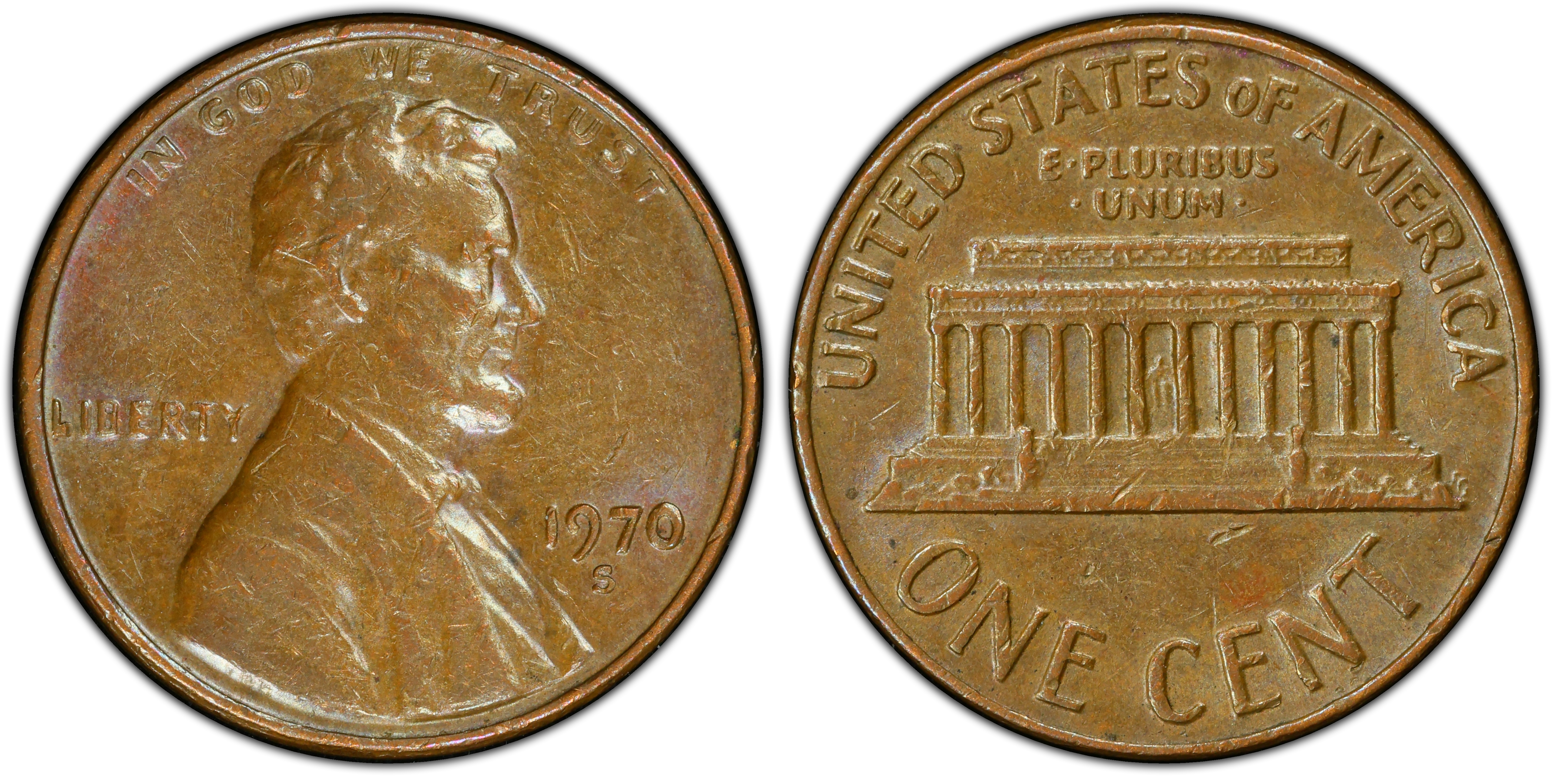 Lincoln Penny Error 1970 S cheapest D.D.