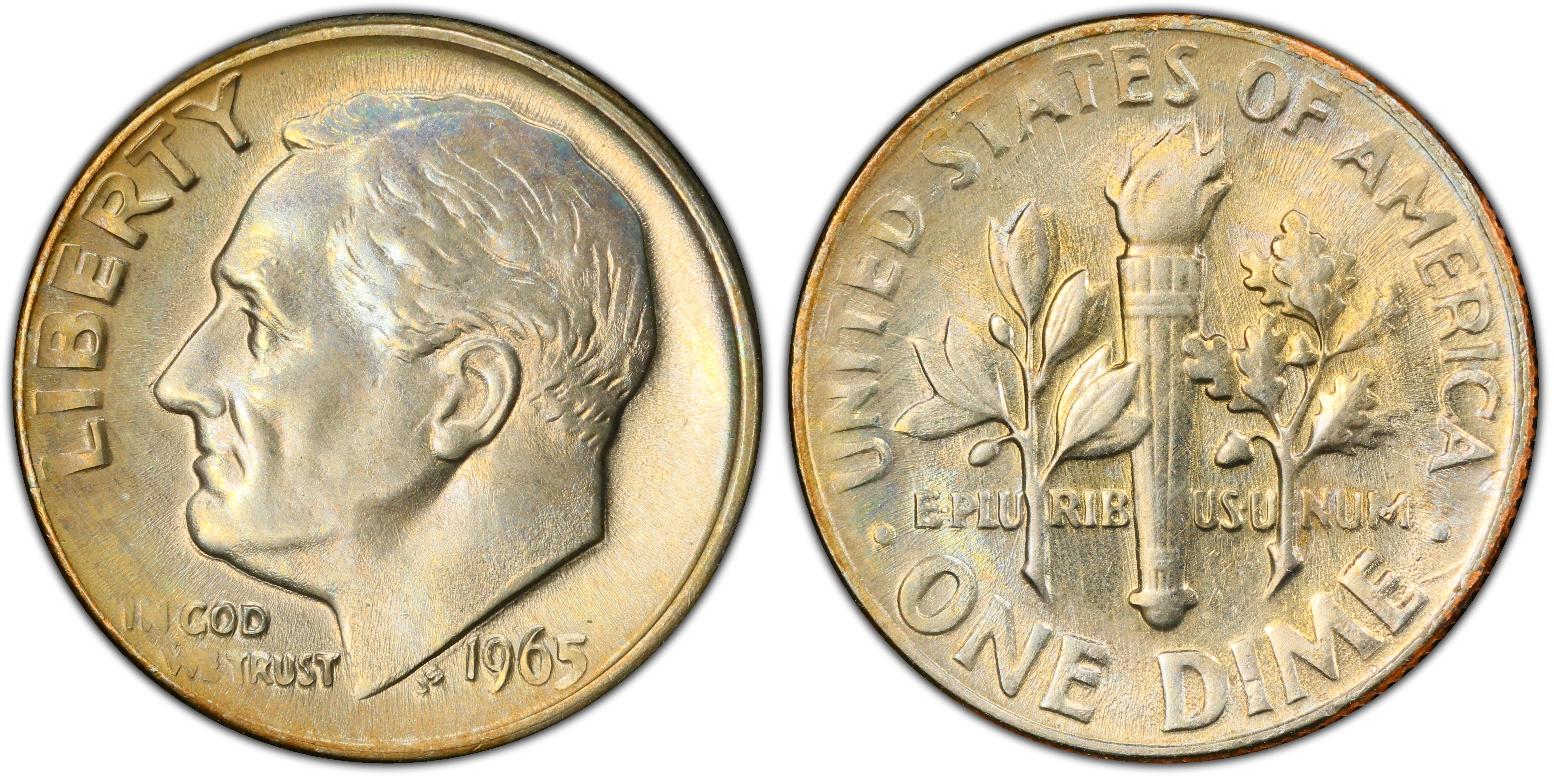 1965 10C (Regular Strike) Roosevelt Dime - PCGS CoinFacts