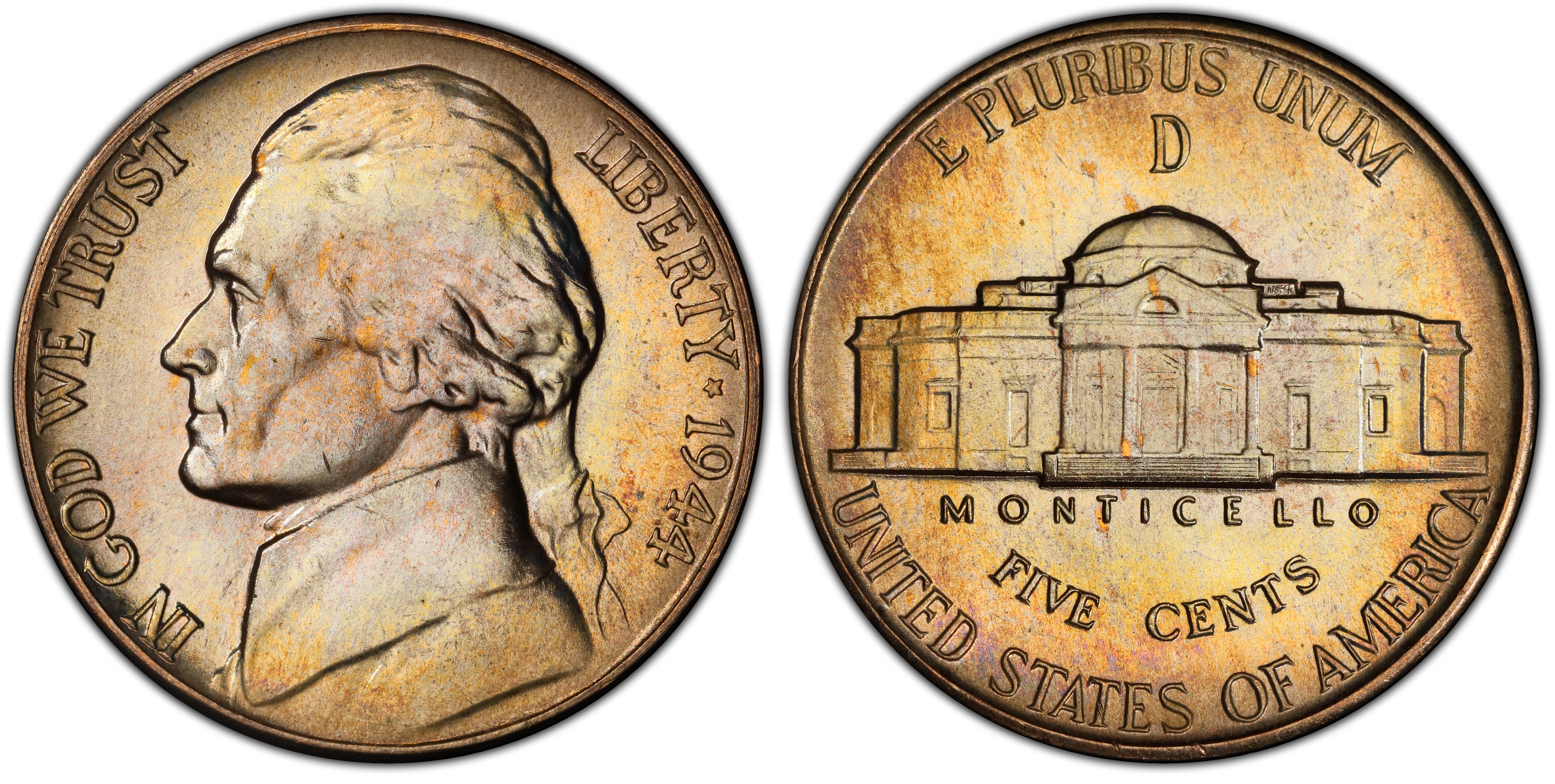 1944 D 5C FS Regular Strike Jefferson Nickel PCGS CoinFacts