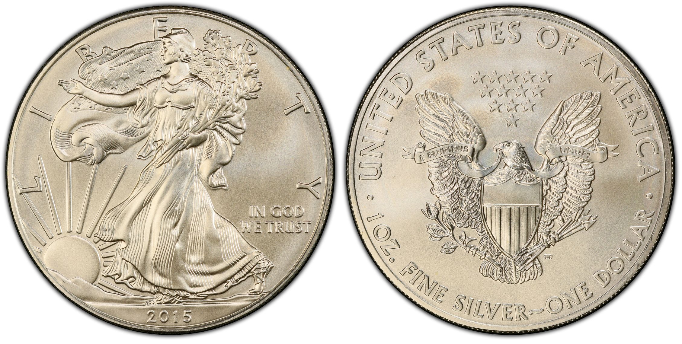 2015 1 Silver Eagle Regular Strike Silver Eagles PCGS CoinFacts