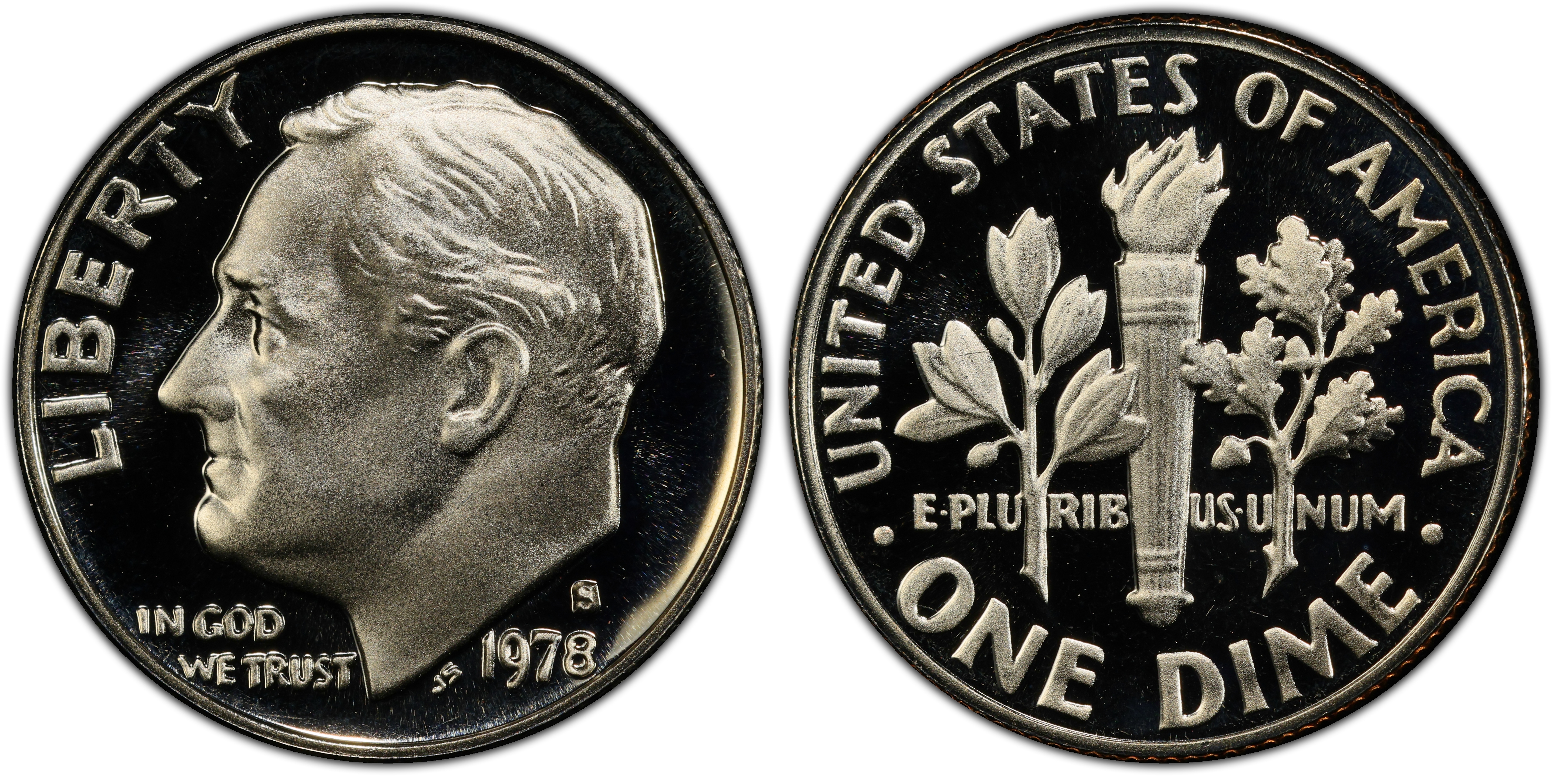 Shops 1978 proof dime