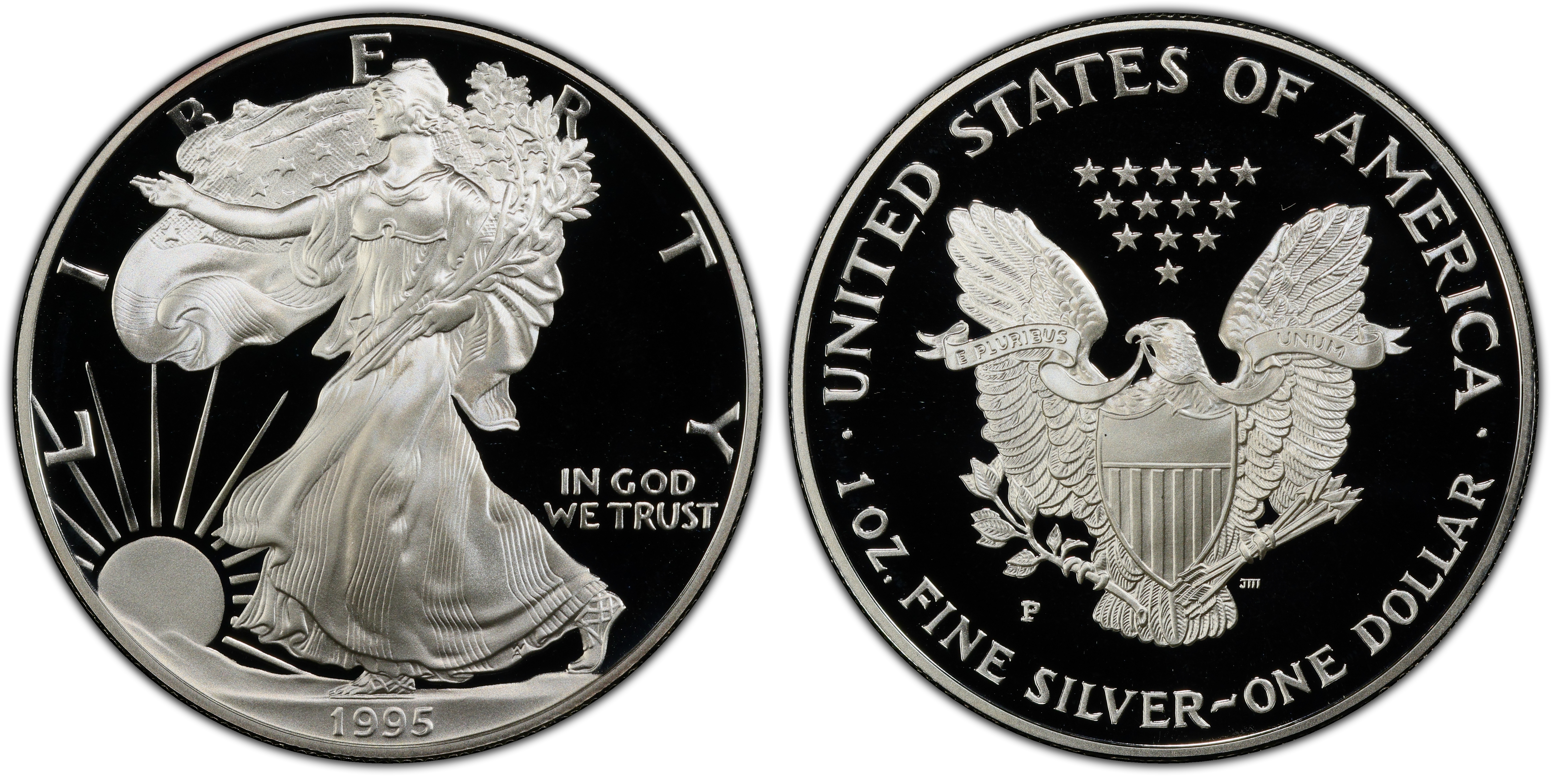 1995-P $1 Silver Eagle, DCAM (Proof) Silver Eagles - PCGS