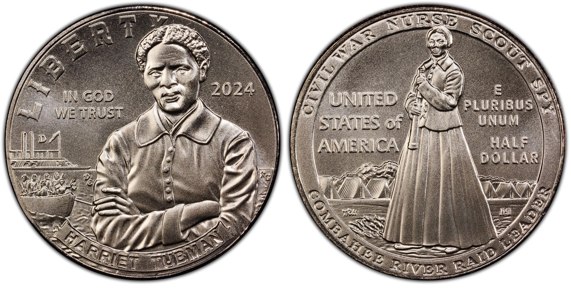 2024 D 50c Harriet Tubman Regular Strike Modern Silver And Clad Commemoratives Pcgs Coinfacts 