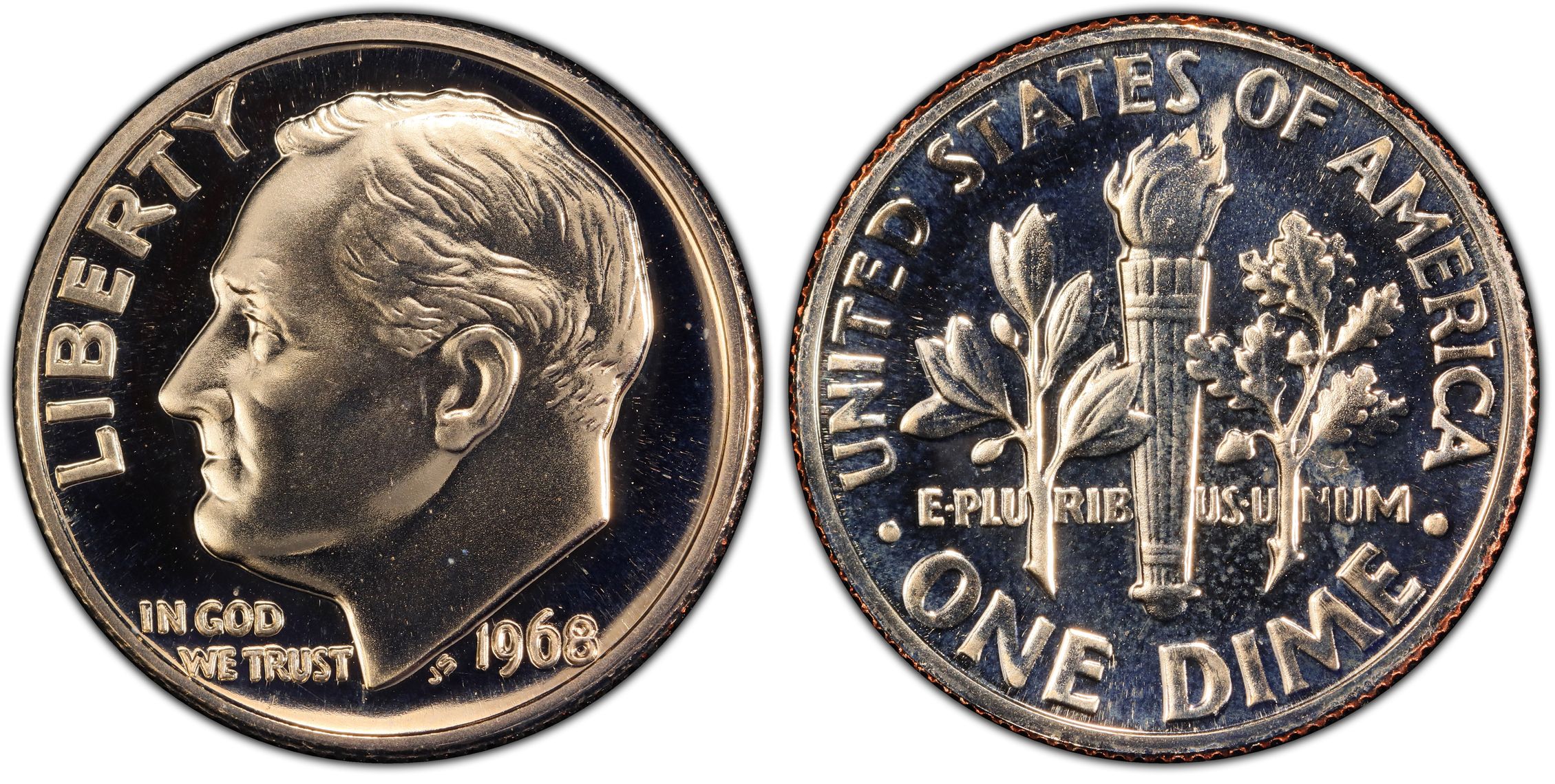 1968 10C No S (Proof) Roosevelt Dime - PCGS CoinFacts