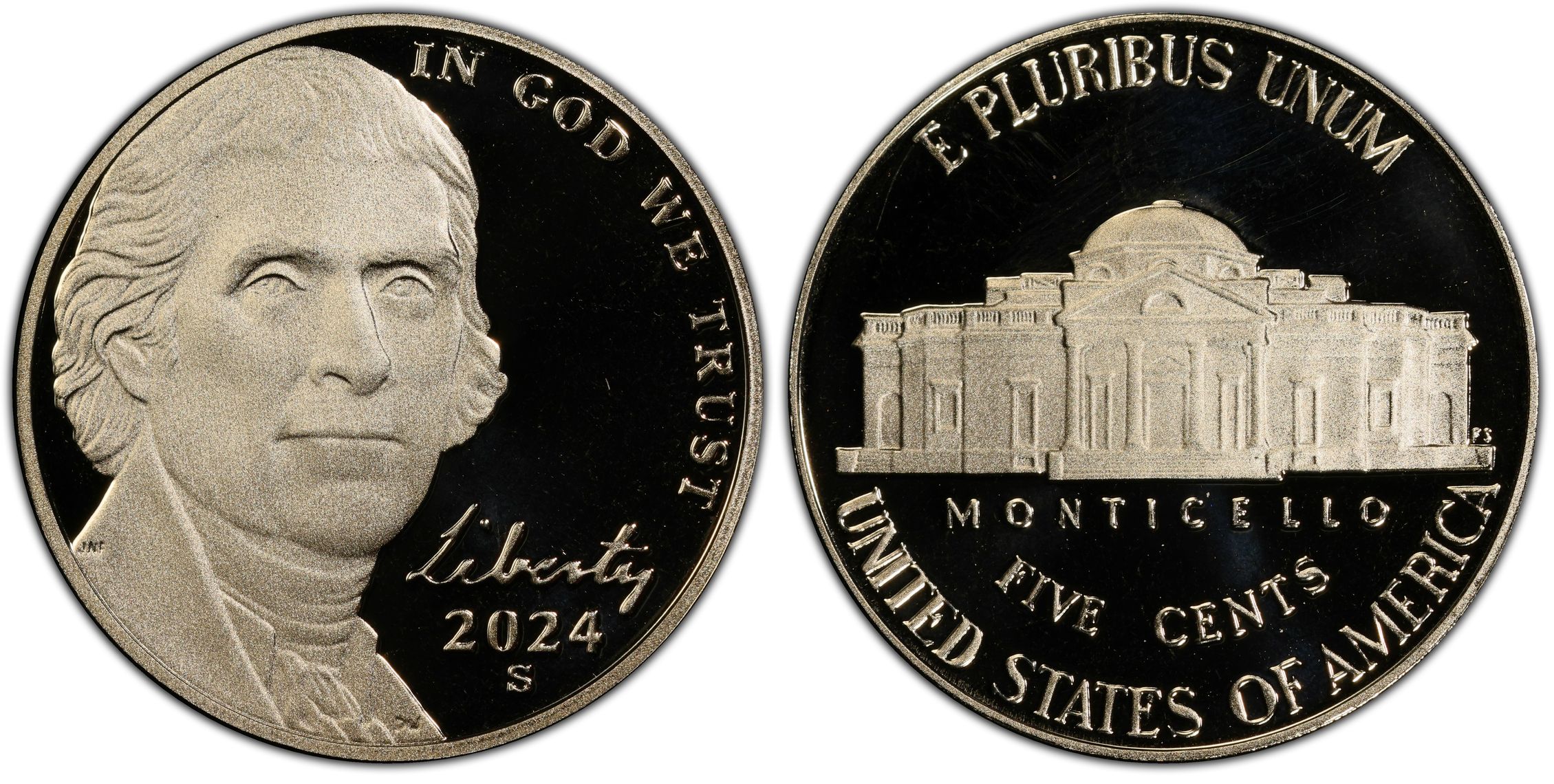 2024-S 5C, DCAM (Proof) Jefferson Nickel - PCGS CoinFacts