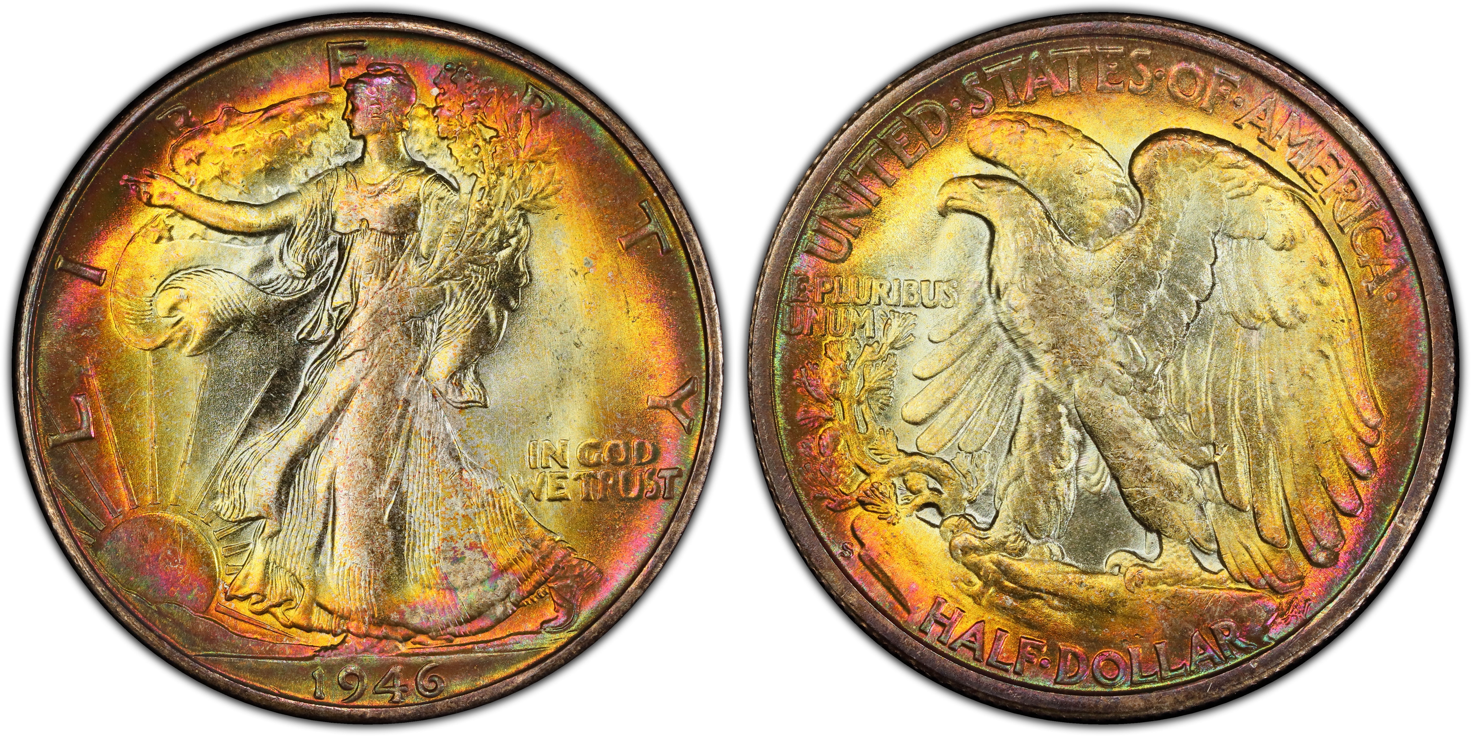 1946-S 50C (Regular Strike) Walking Liberty Half Dollar - PCGS CoinFacts