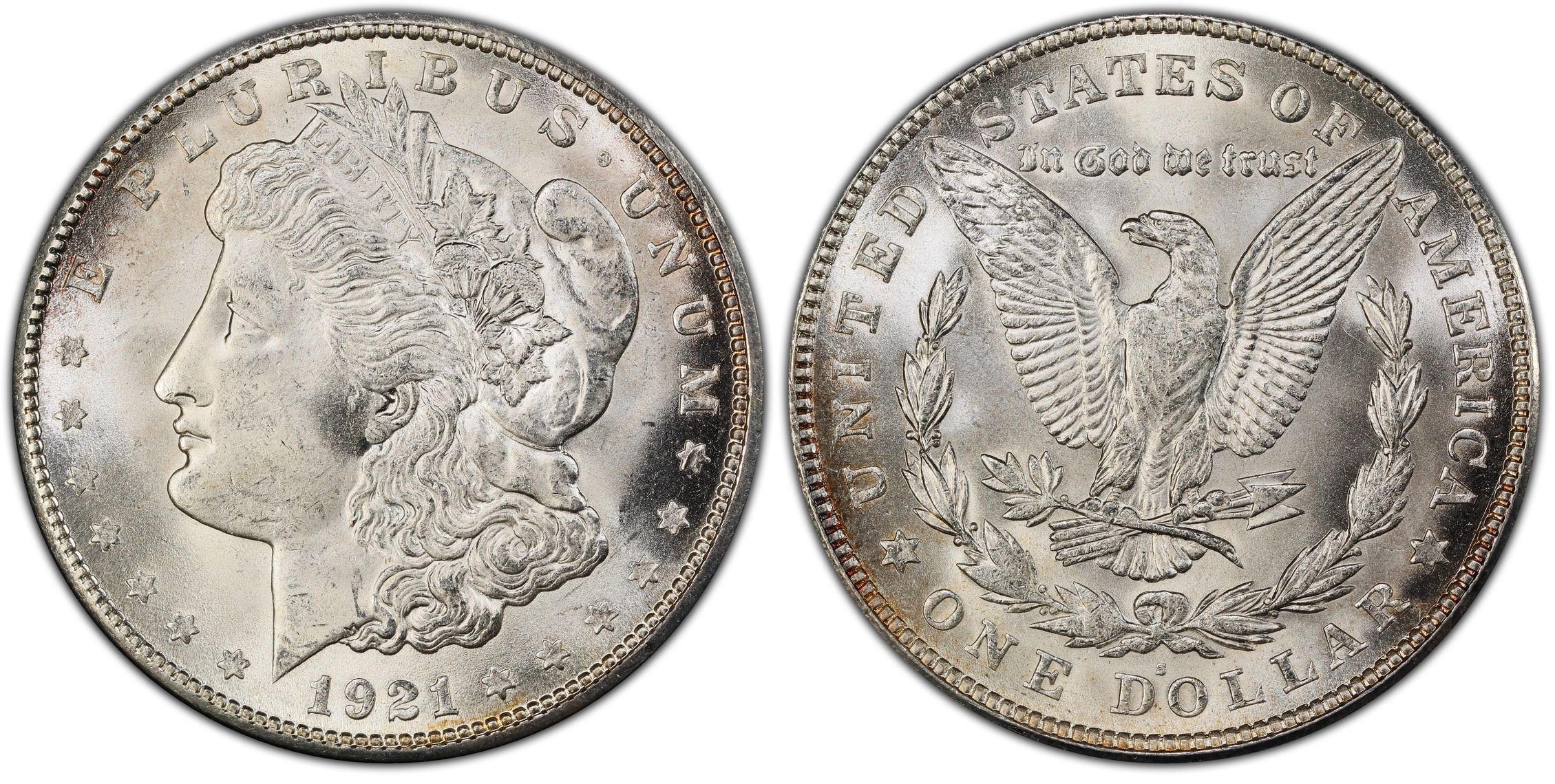 1921 S 1 Regular Strike Morgan Dollar PCGS CoinFacts