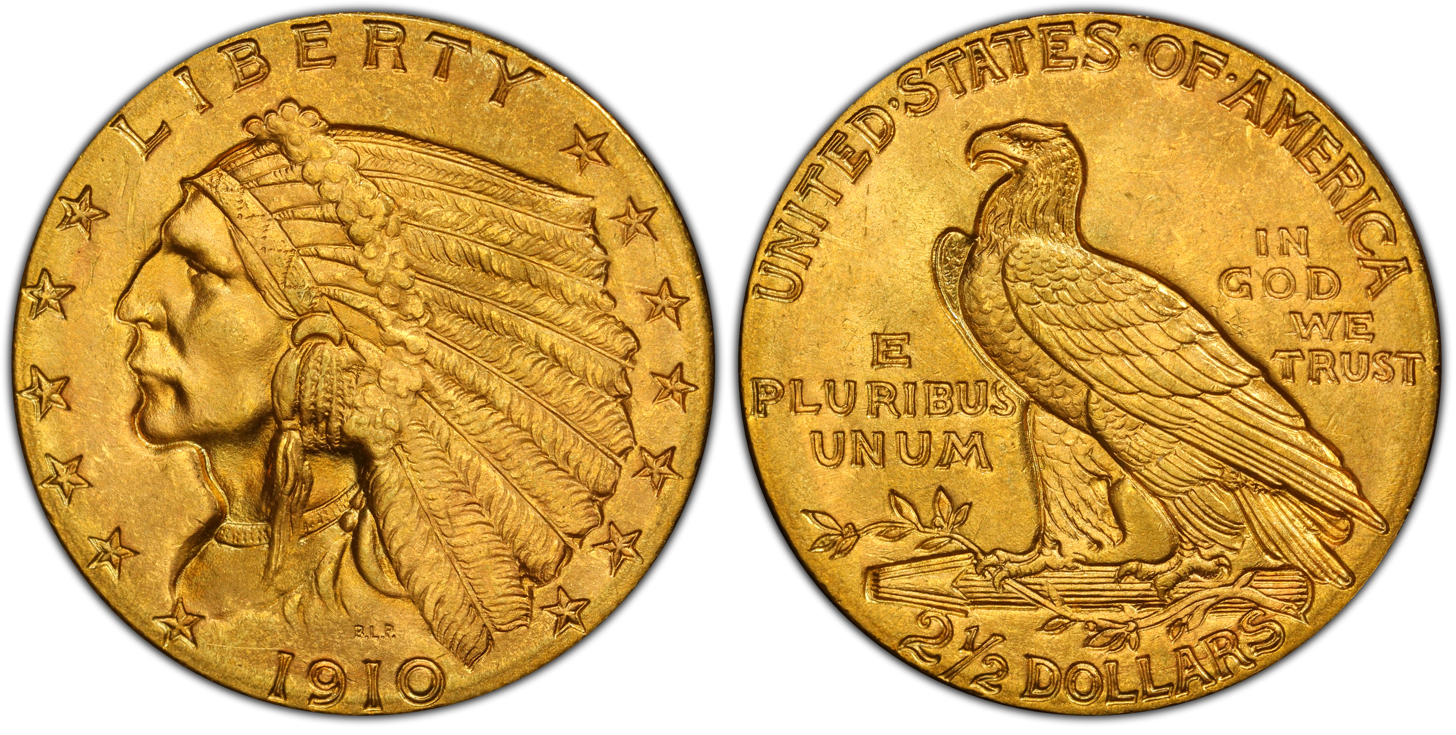 1910 2.50 Regular Strike Indian 2.5 PCGS CoinFacts