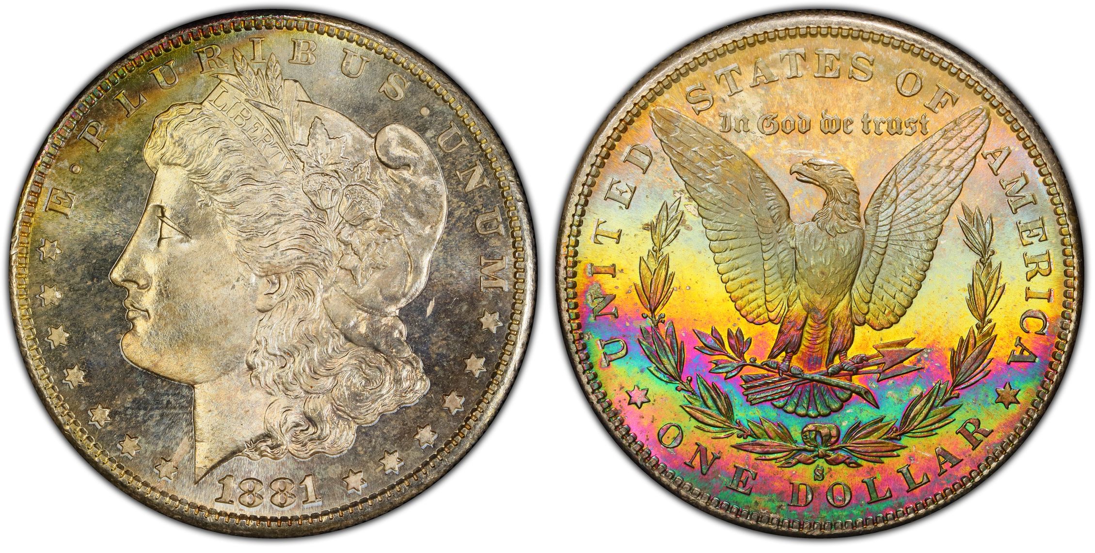 1881 S 1 PL Regular Strike Morgan Dollar PCGS CoinFacts