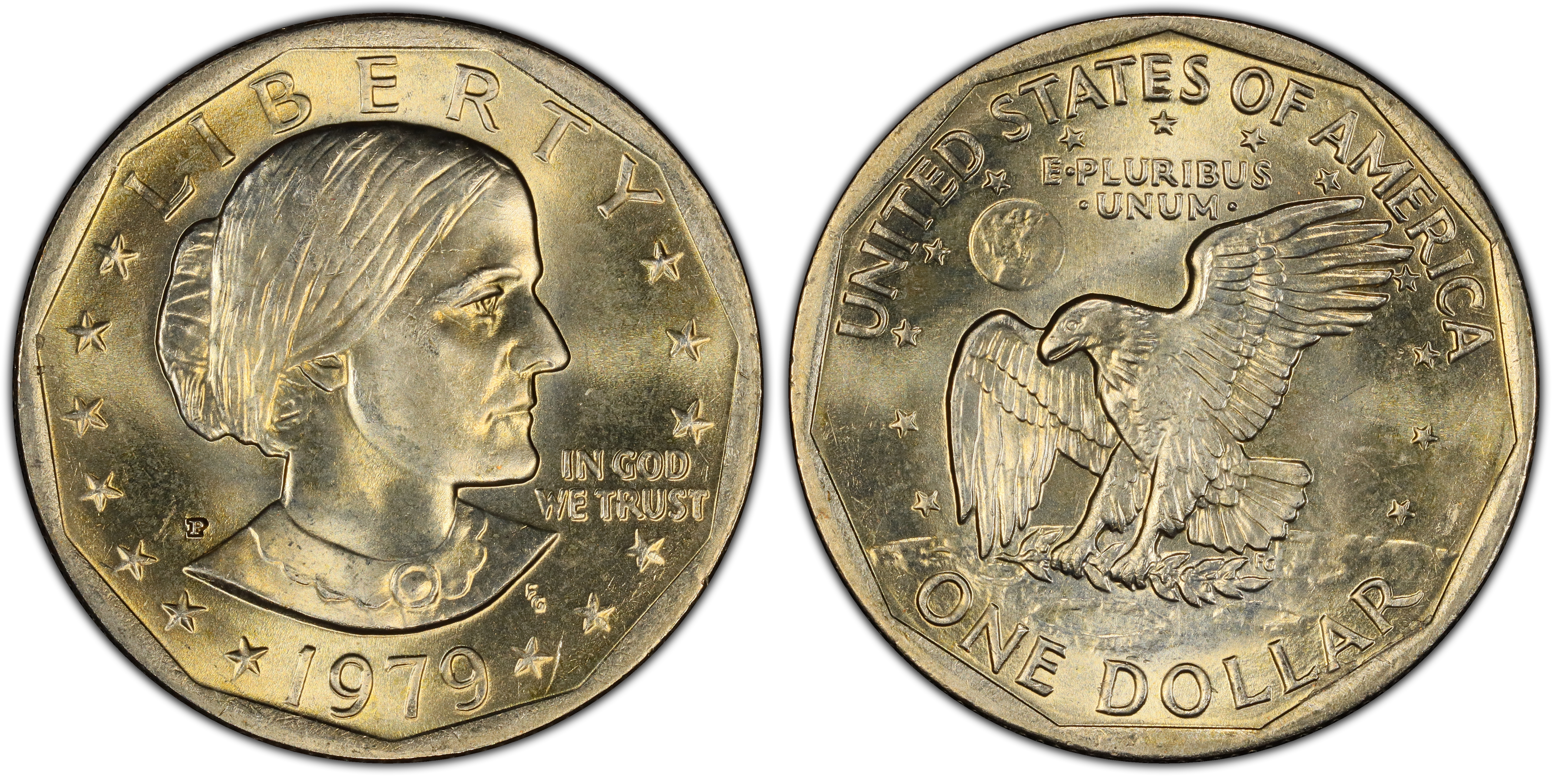 1979 P SBA 1 Wide Rim Regular Strike Susan B. Anthony Dollar