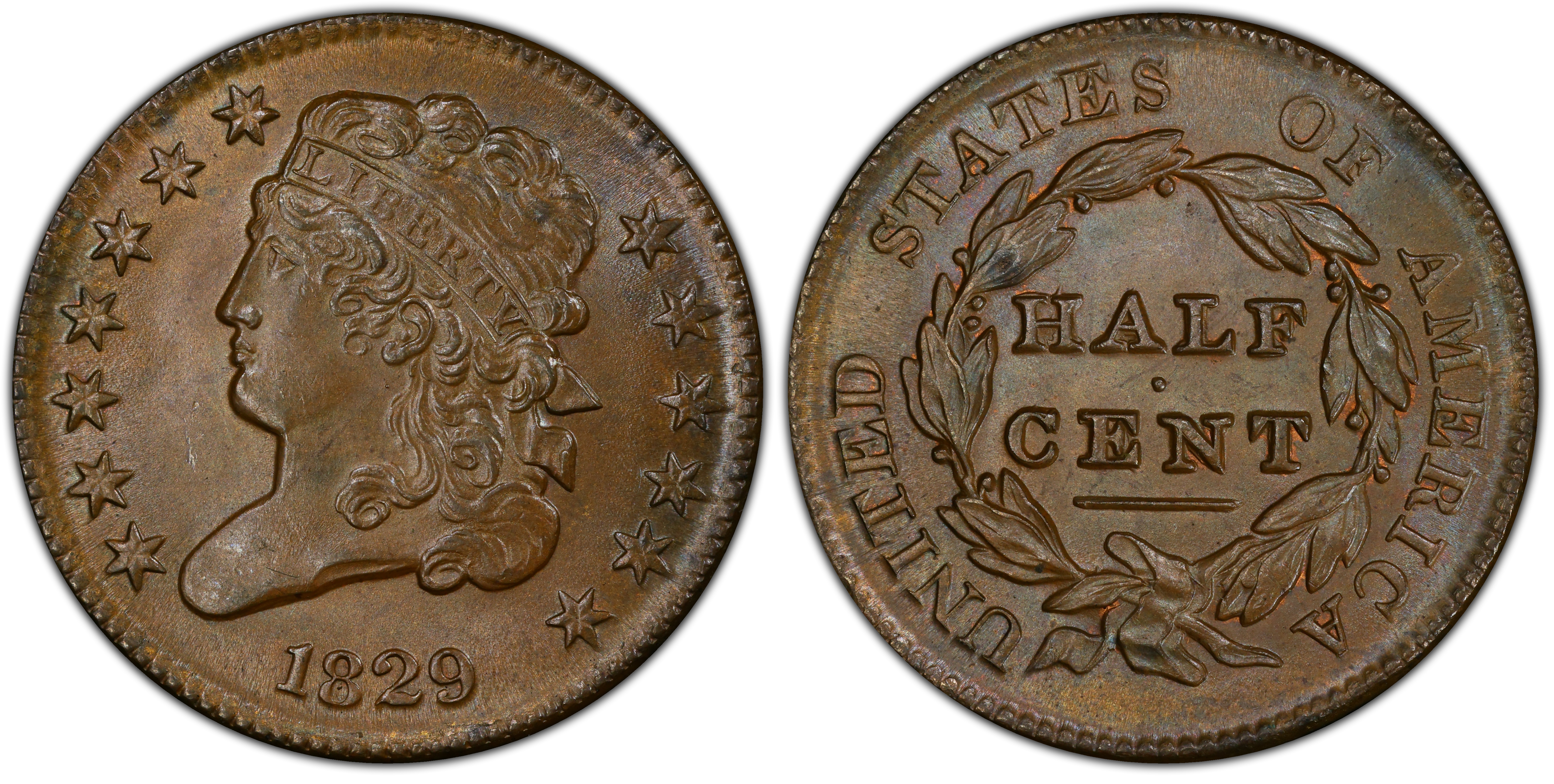 1829 Classic cheapest Head HALF CENT