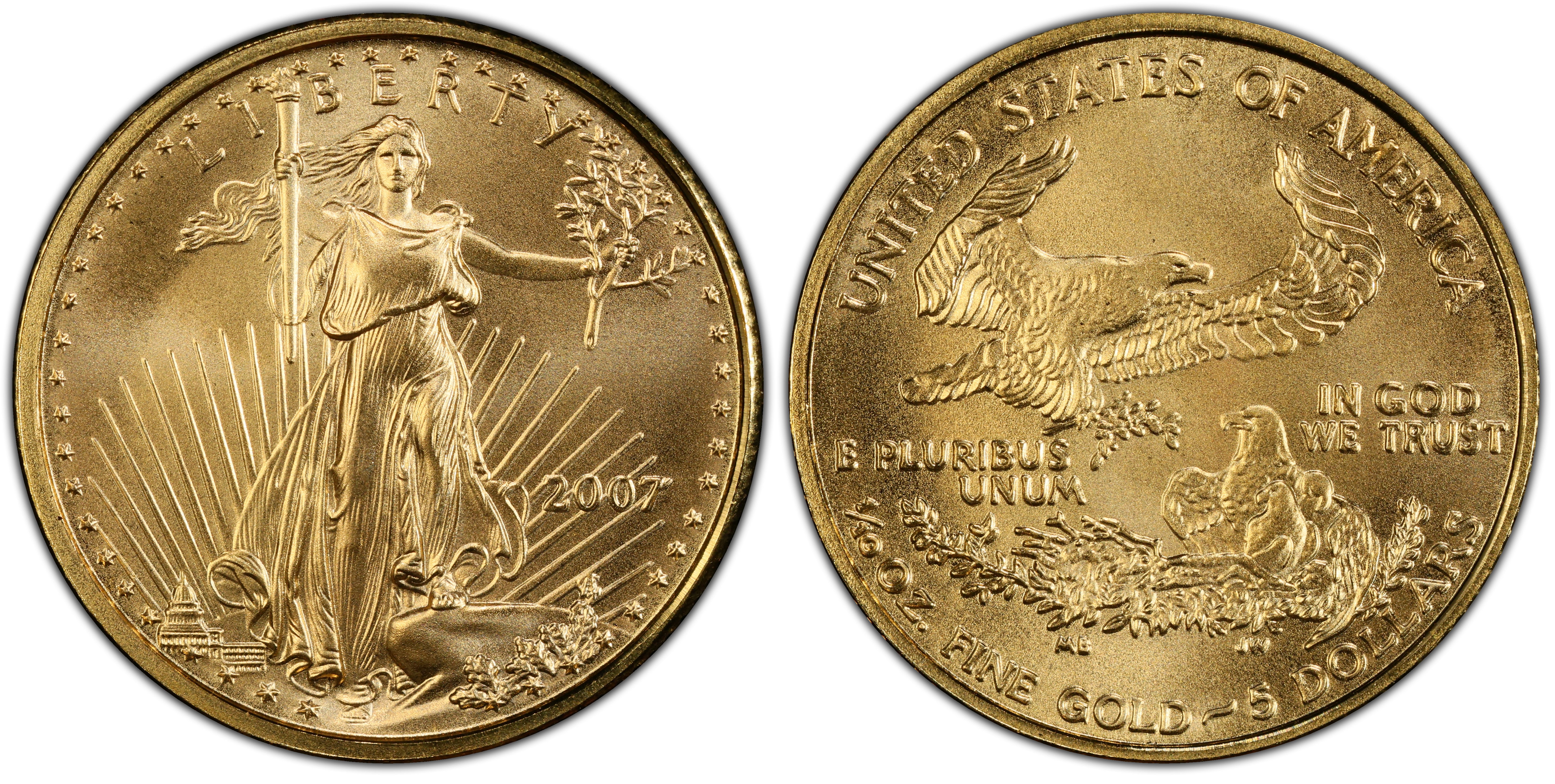 2007 $5 Gold Eagle (Regular Strike) Gold Eagles - PCGS CoinFacts