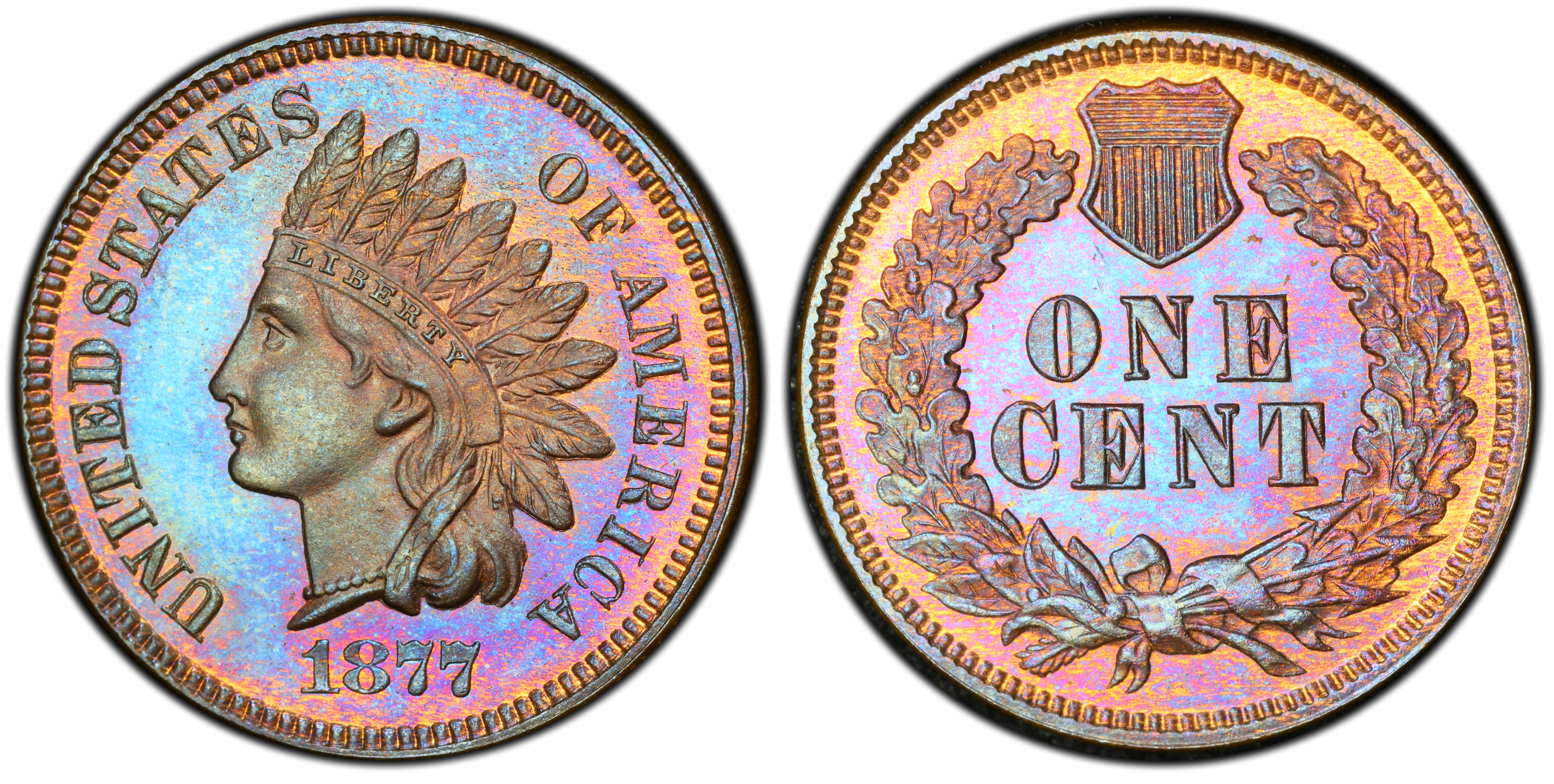 1877 1C, RB (Proof) Indian Cent - PCGS CoinFacts