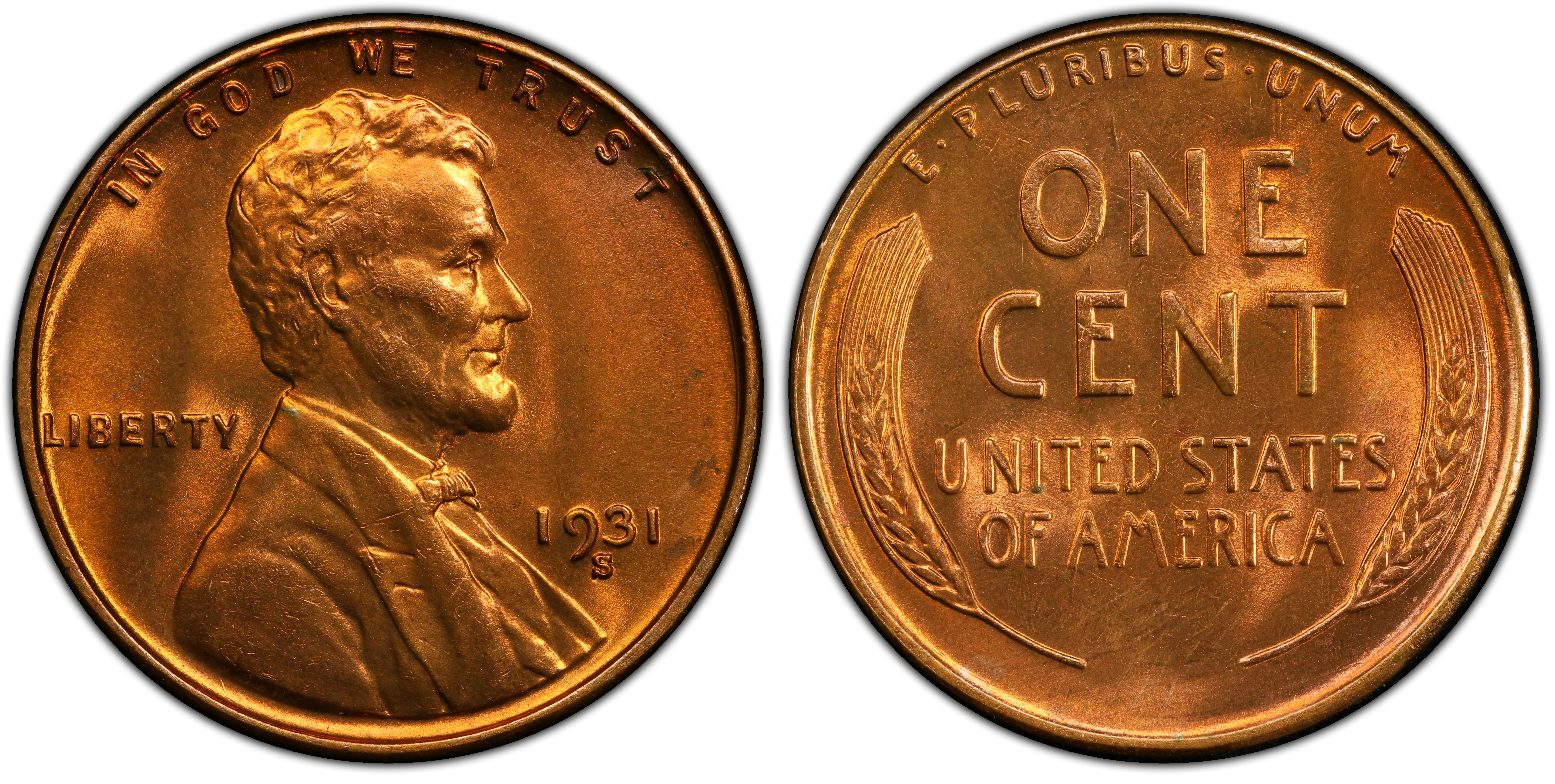 1931-S shops Wheat Cent