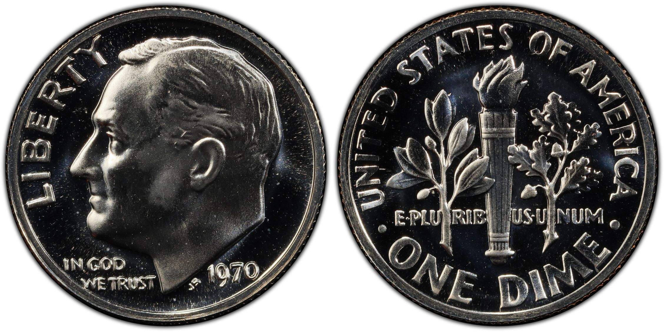 1970 10C No S (Proof) Roosevelt Dime - PCGS CoinFacts