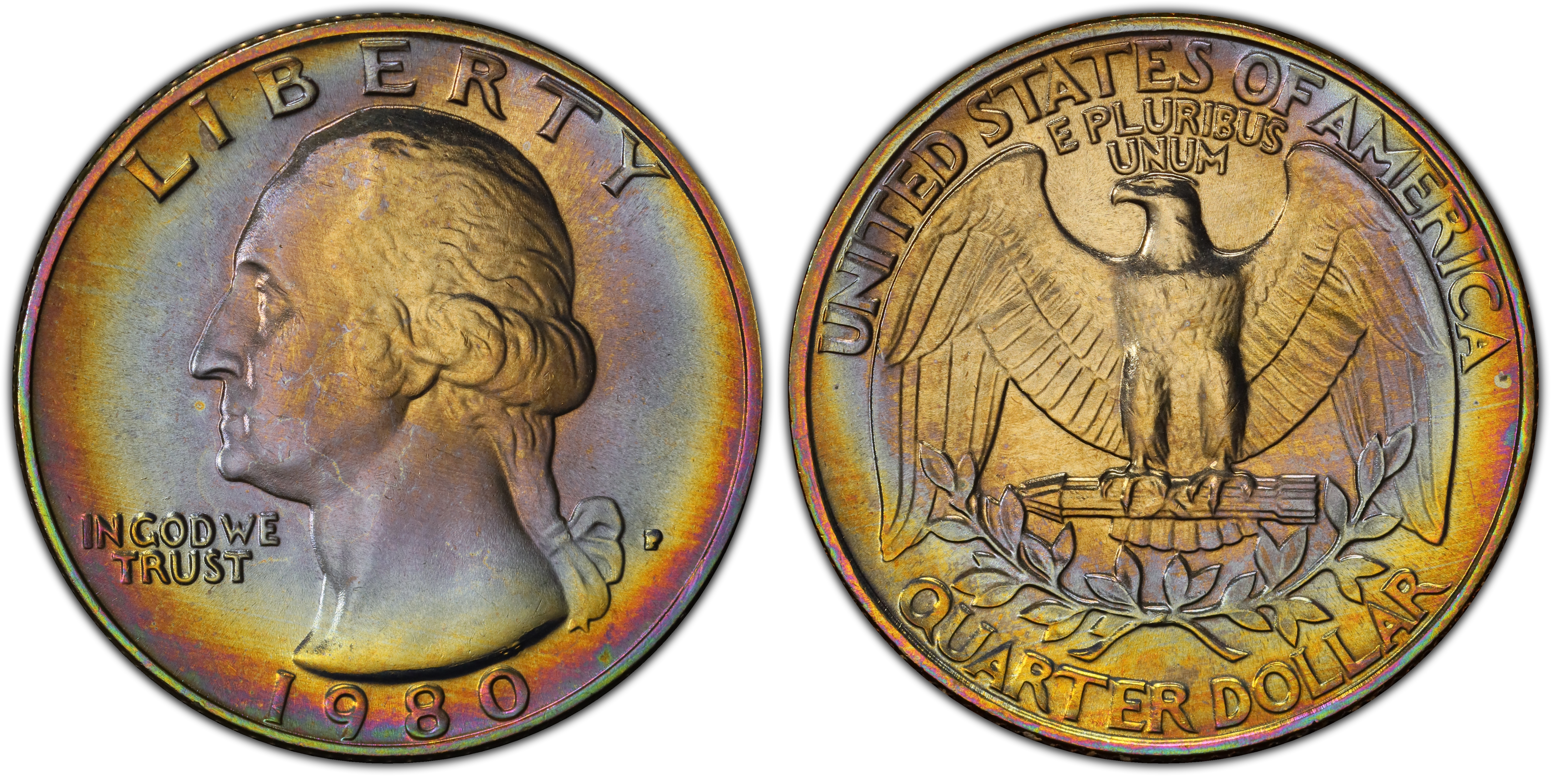 1980-P 25C (Regular Strike) Washington Quarter - PCGS CoinFacts