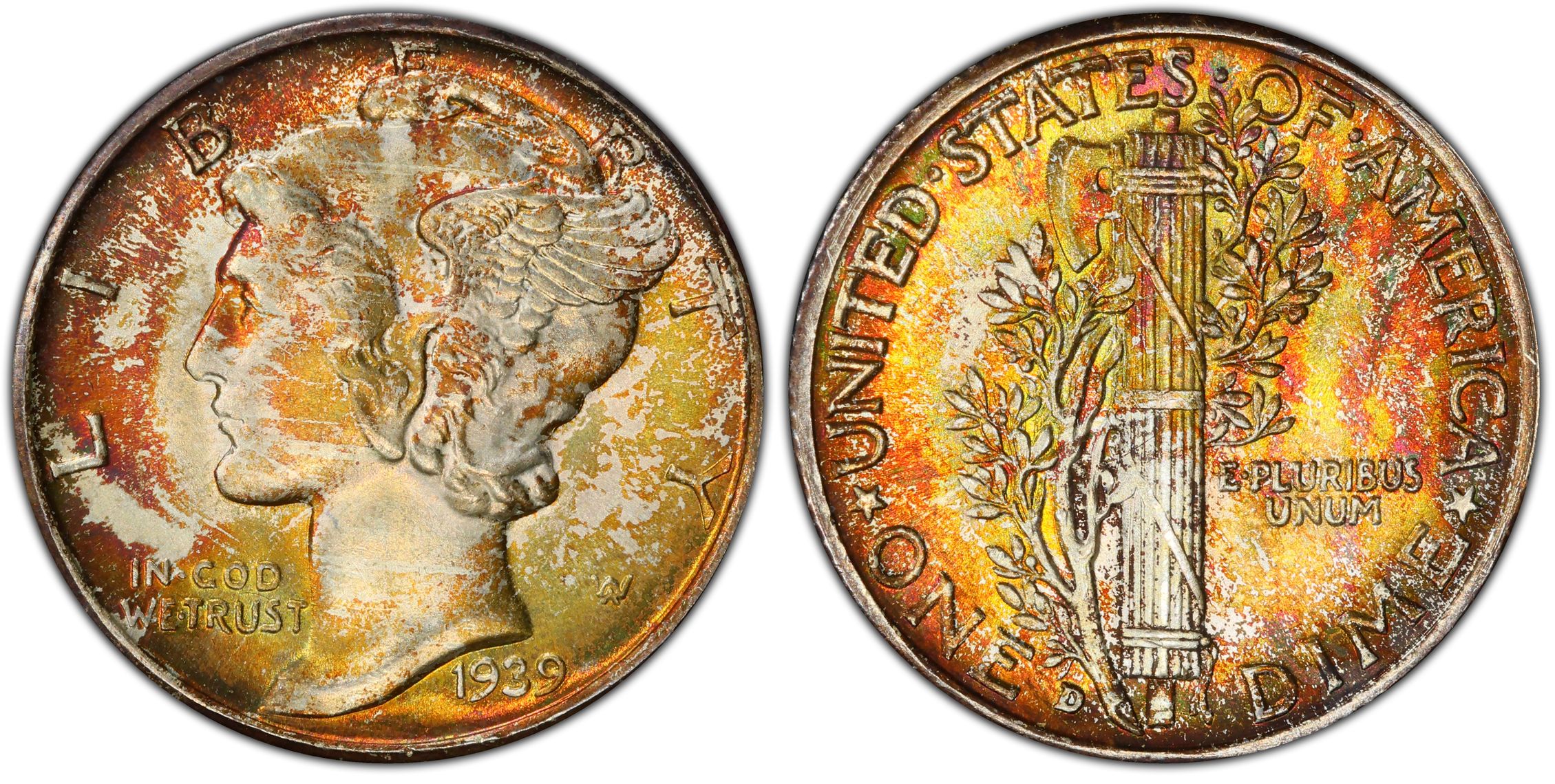 1939-D 10C (Regular Strike) Mercury Dime - PCGS CoinFacts