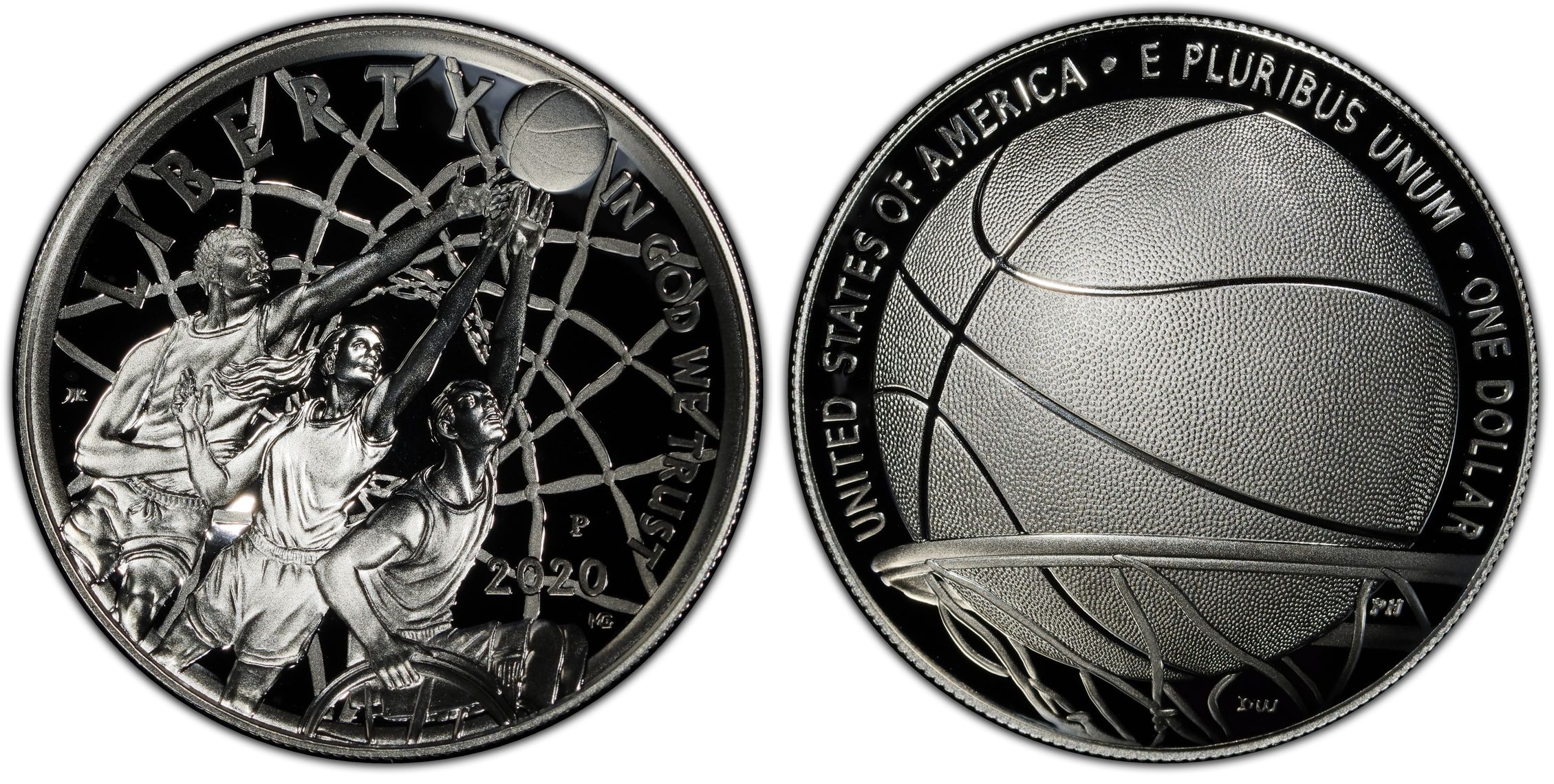 2020-P $1 Basketball Hall of Fame, DCAM (Proof) Modern Silver and Clad  Commemoratives - PCGS CoinFacts