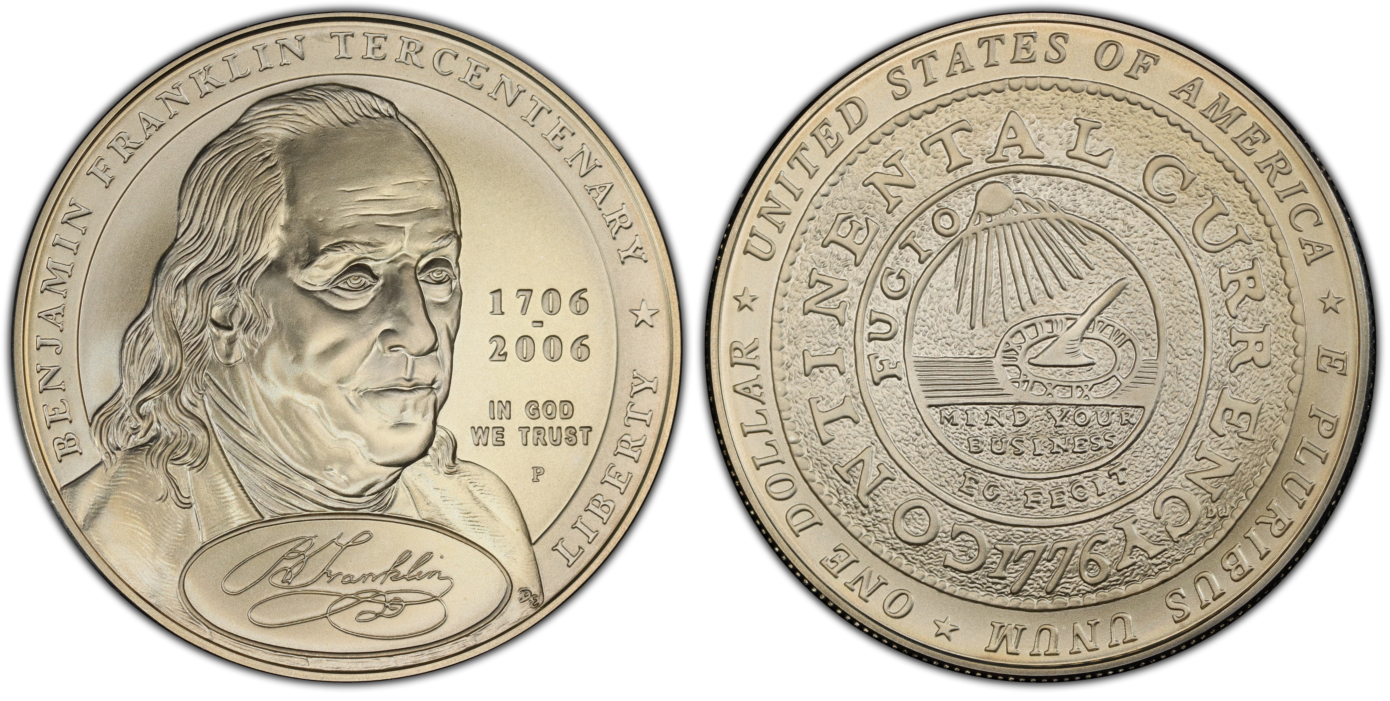 2006-P $1 Franklin-Founding Father (Regular Strike) Modern Silver and Clad  Commemoratives - PCGS CoinFacts