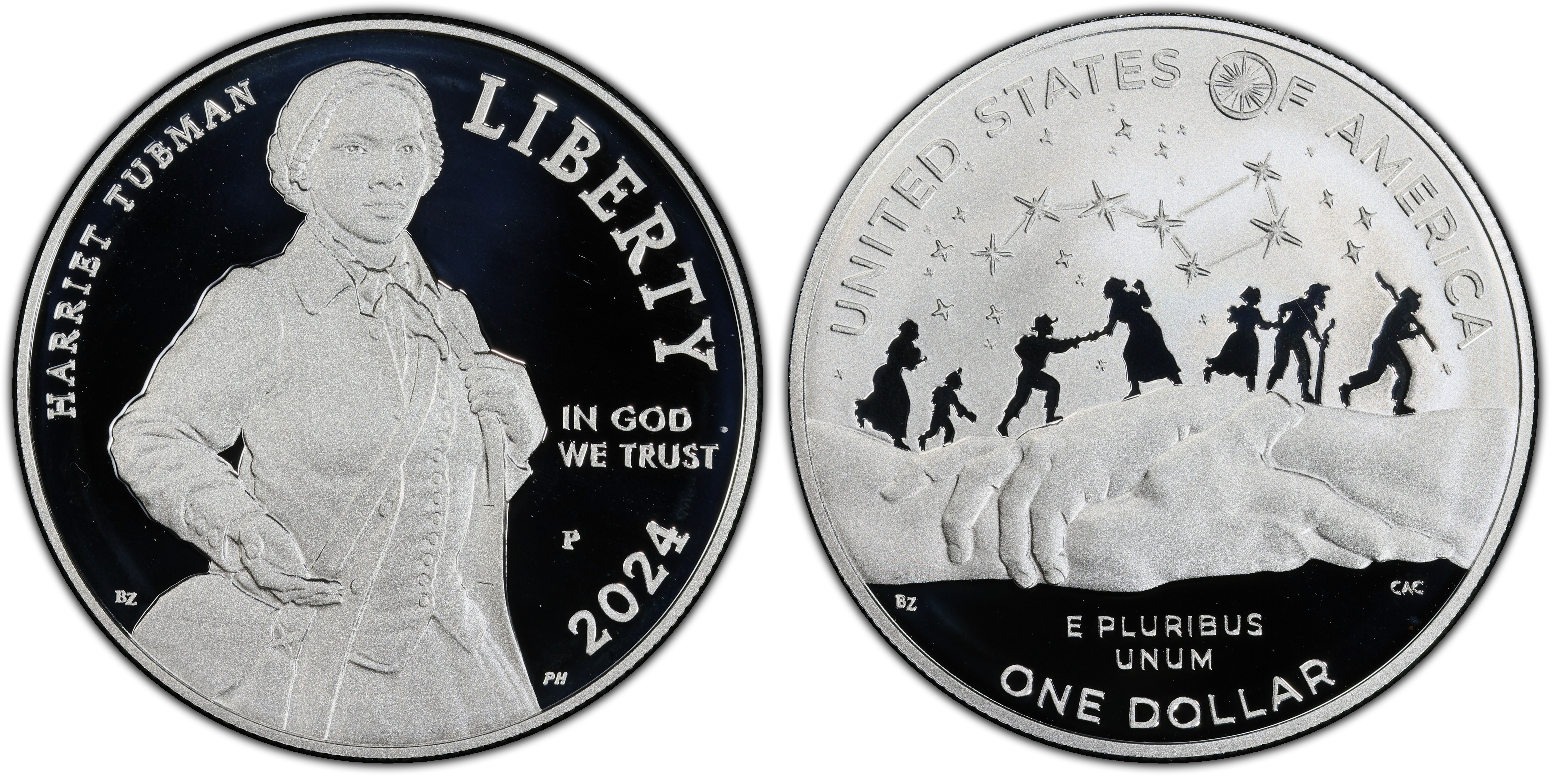 2024P 1 Harriet Tubman, DCAM (Proof) Modern Silver and Clad