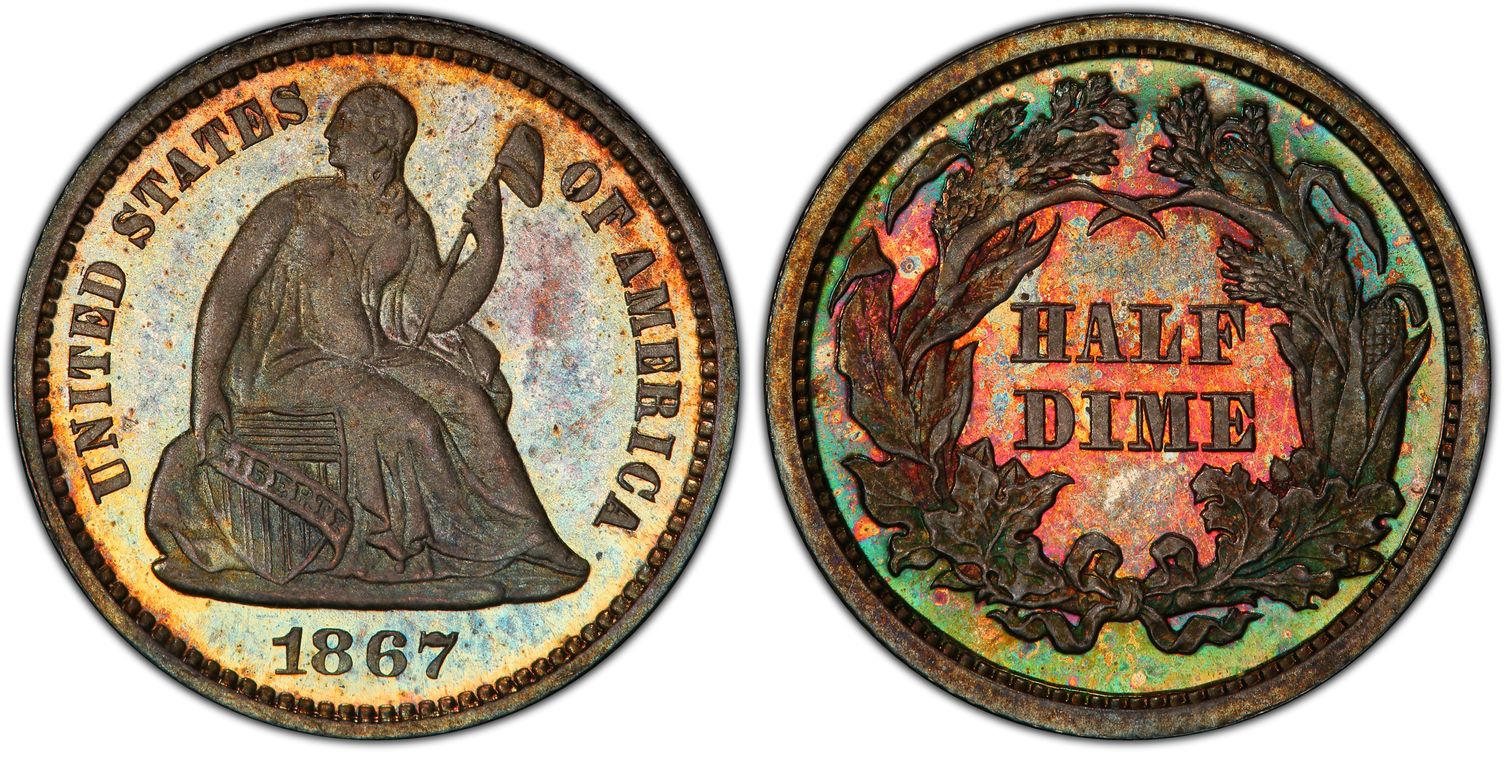 1867 H10C (Proof) Liberty Seated Half Dime - PCGS CoinFacts