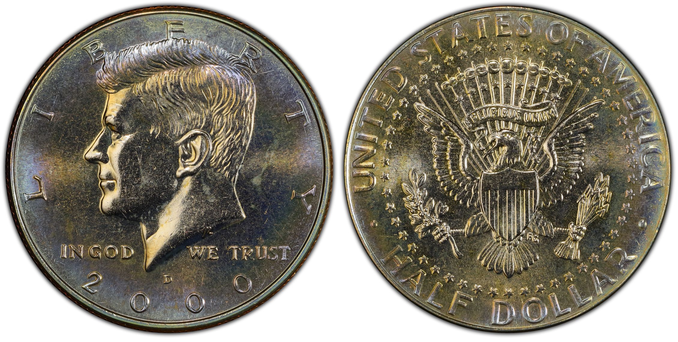 2000-D 50C (Regular Strike) Kennedy Half Dollar - PCGS CoinFacts