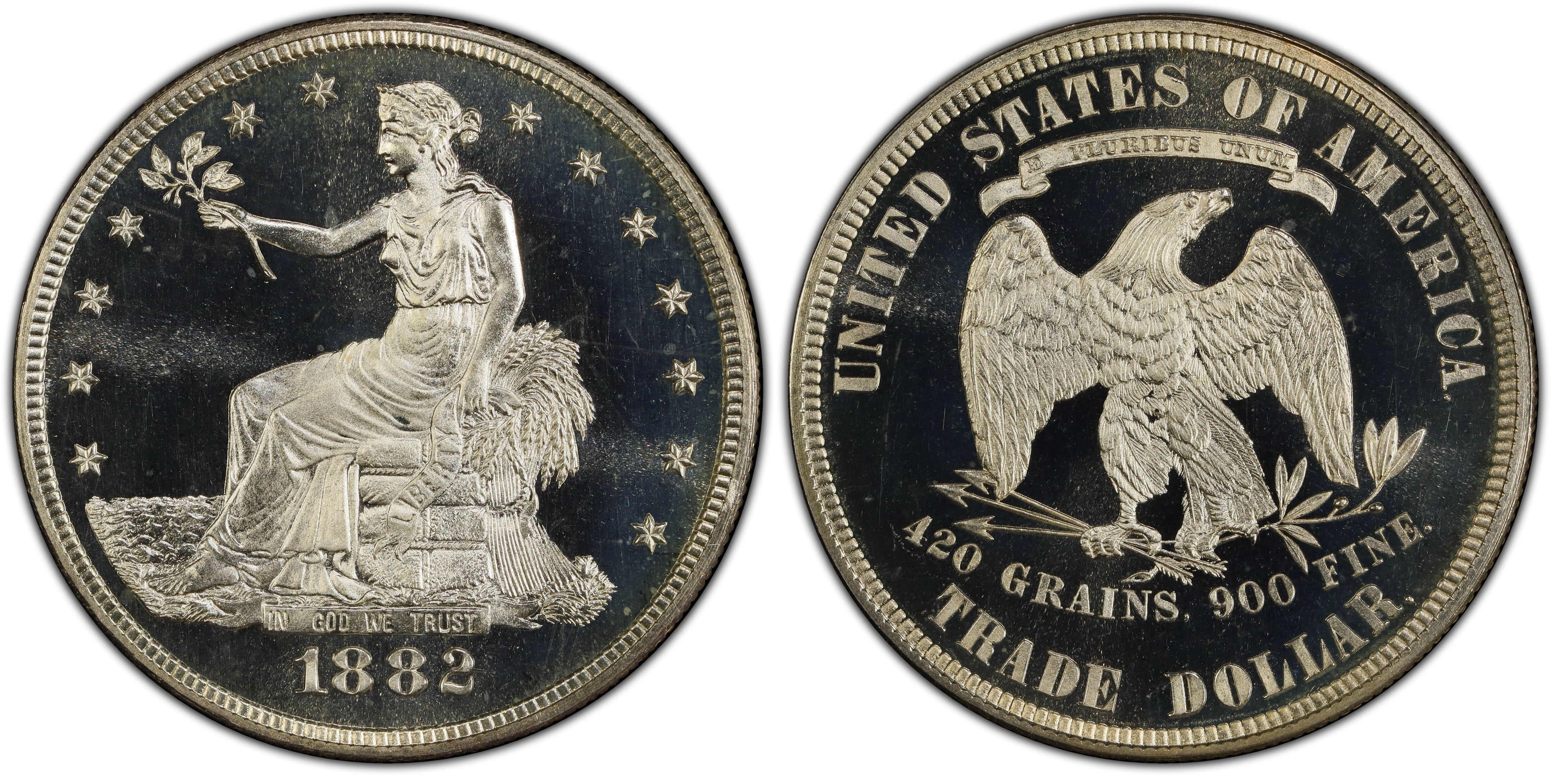 1882 T$1 Trade, DCAM (Proof) Trade Dollar - PCGS CoinFacts