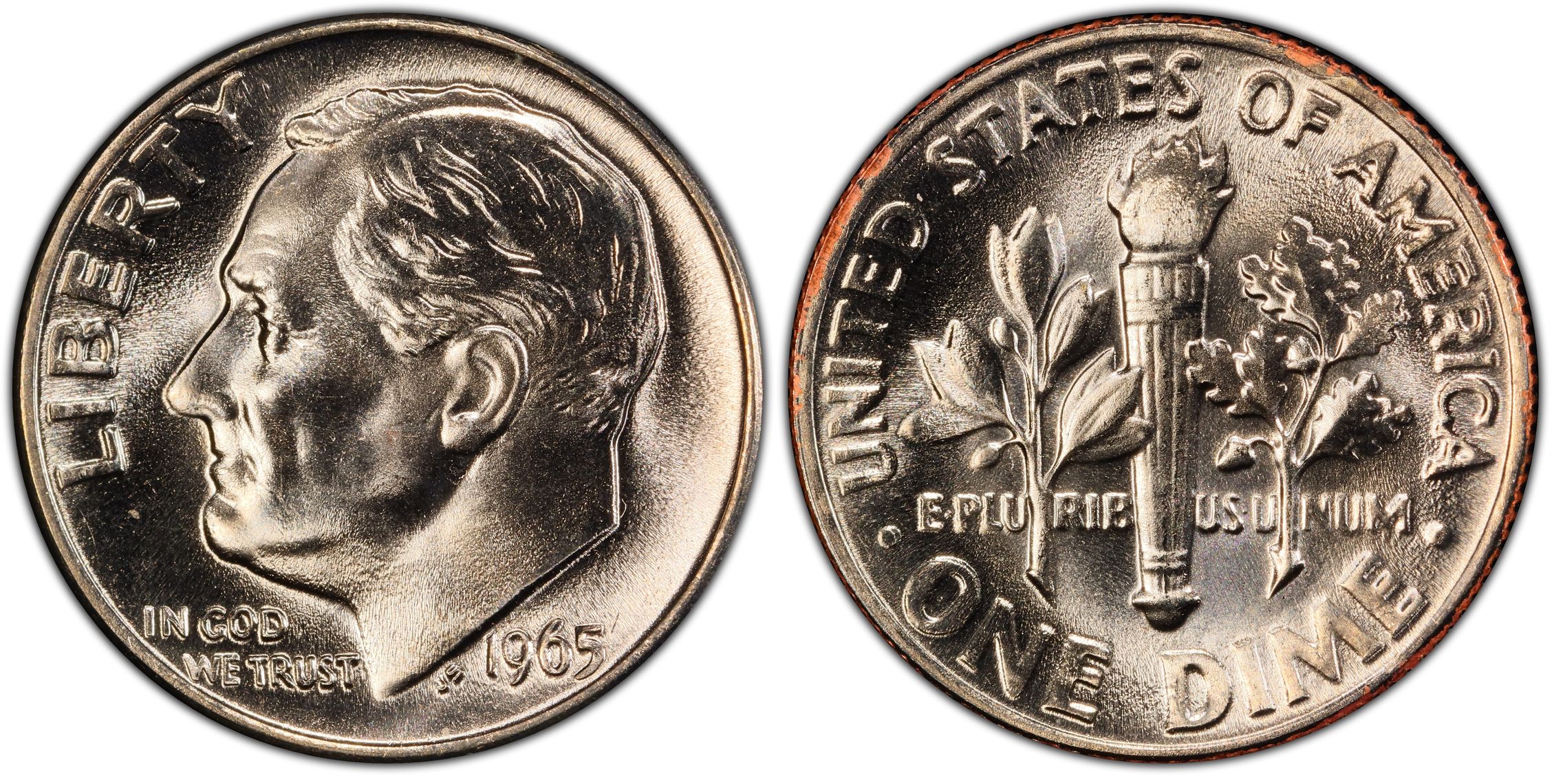 1965 10C, FB (Regular Strike) Roosevelt Dime - PCGS CoinFacts