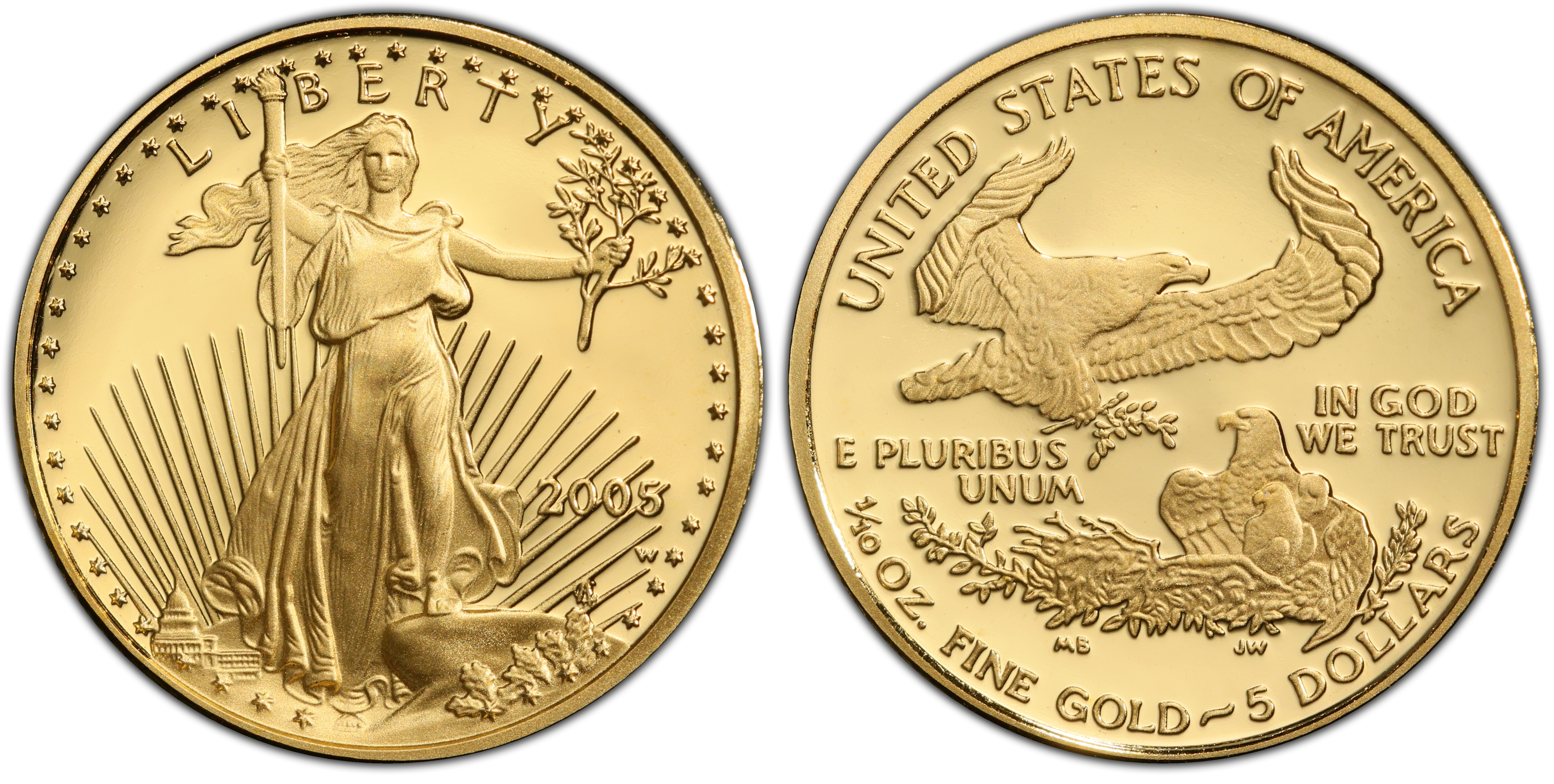 2005-W $5 Gold Eagle, DCAM (Proof) Gold Eagles - PCGS CoinFacts 2005-W $5 Gold Eagle, DCAM (Proof) Gold Eagles - PCGS CoinFacts