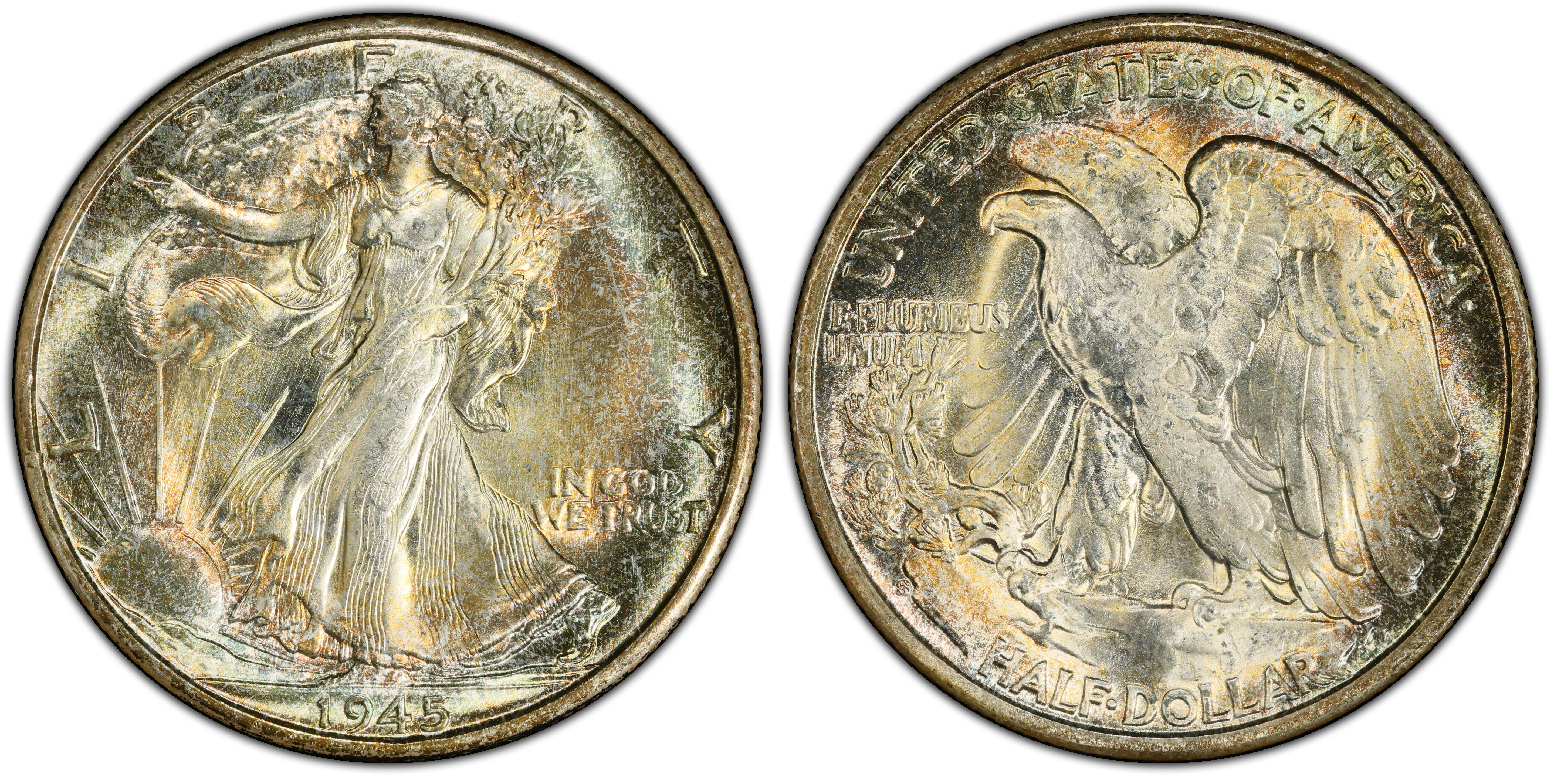 1945-S 50C (Regular Strike) Walking Liberty Half Dollar - PCGS CoinFacts