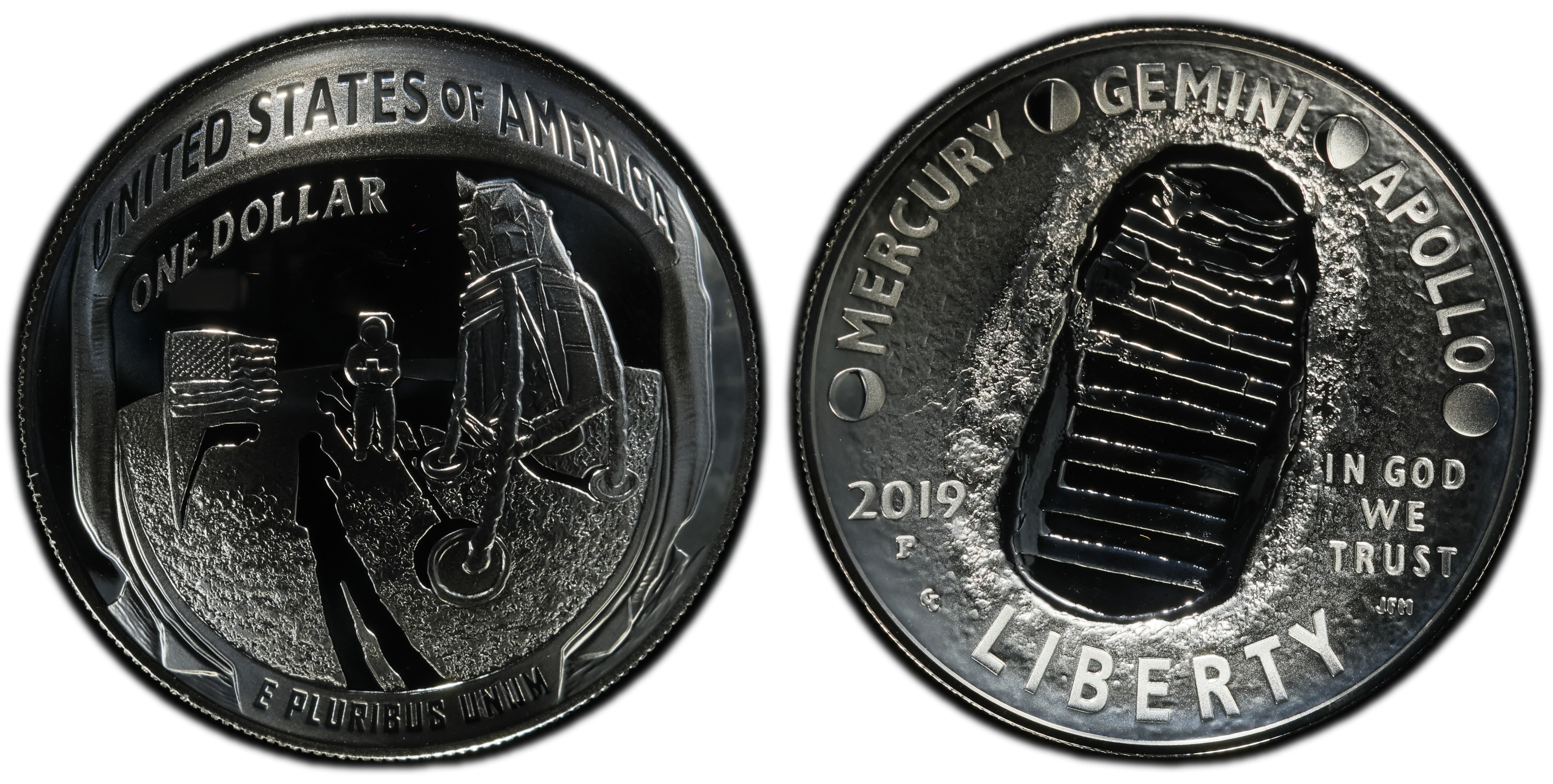 2019-P $1 Apollo 11 50th Anniversary, DCAM (Proof) Modern