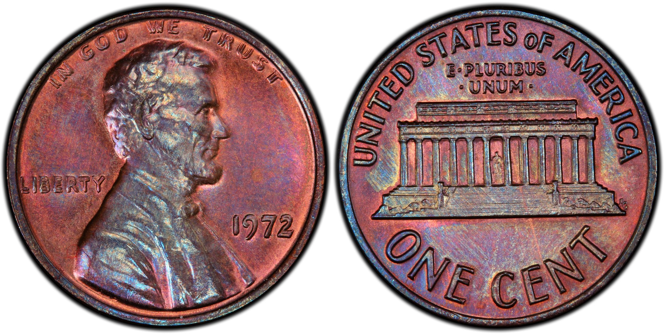 1972 1C Doubled Die Obverse, BN (Regular Strike) Lincoln Cent (Modern) -  PCGS CoinFacts