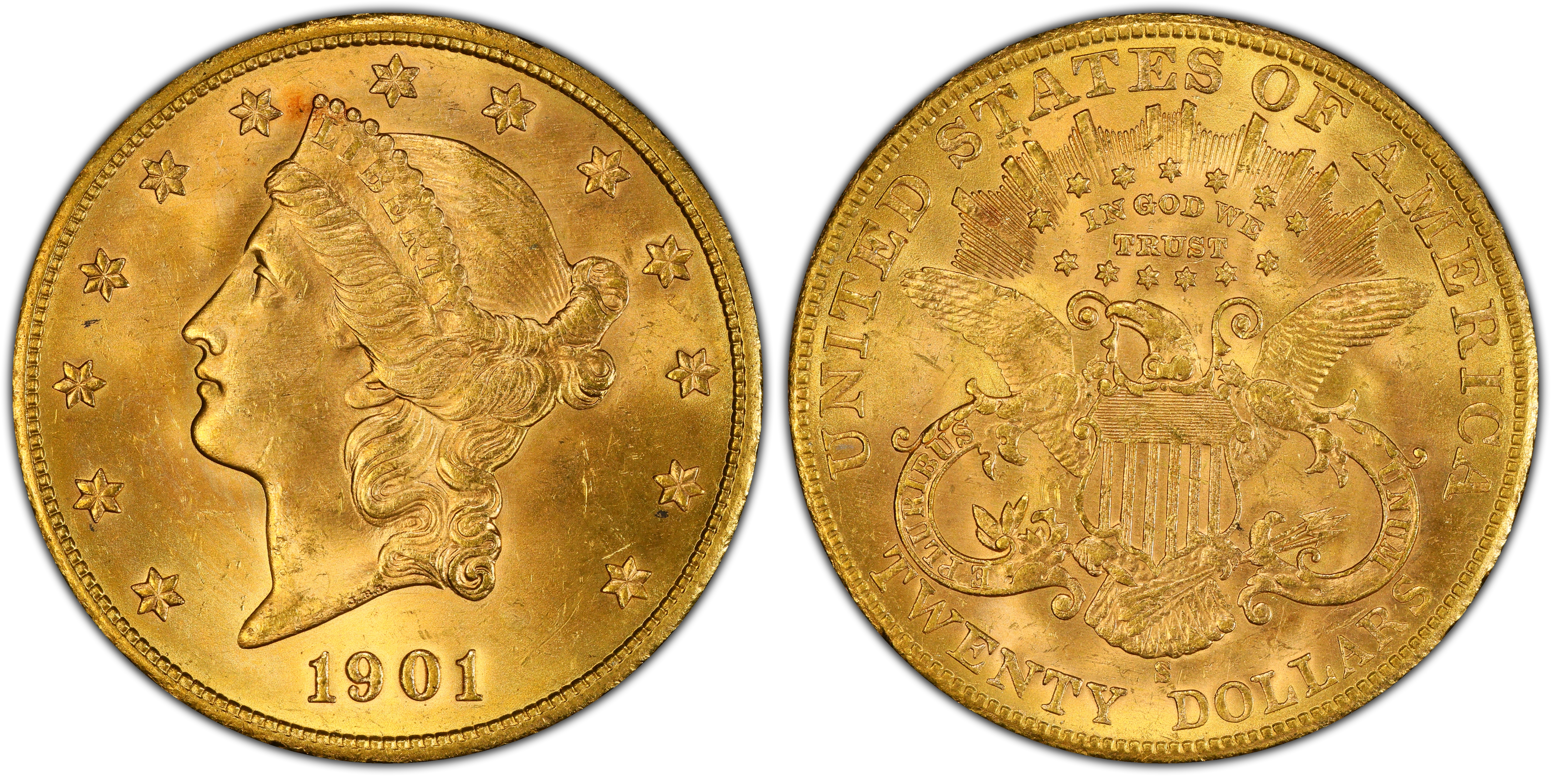 アメリカ 1900 20ドル ダブルイーグル リバティヘッド 金貨 NGC