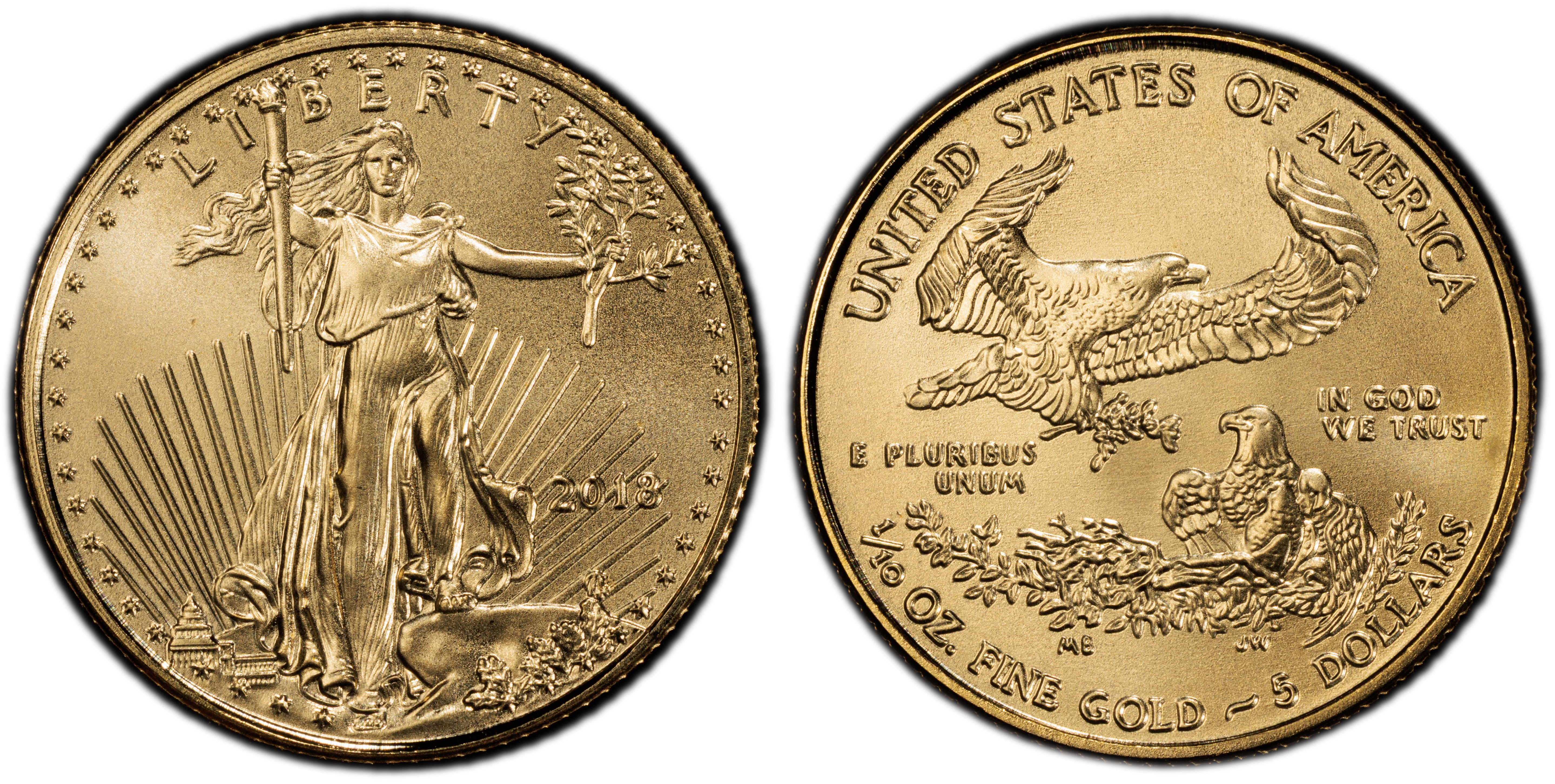2018 W $5 American Gold Eagle Coin - NGC PF70 Ultra Cameo