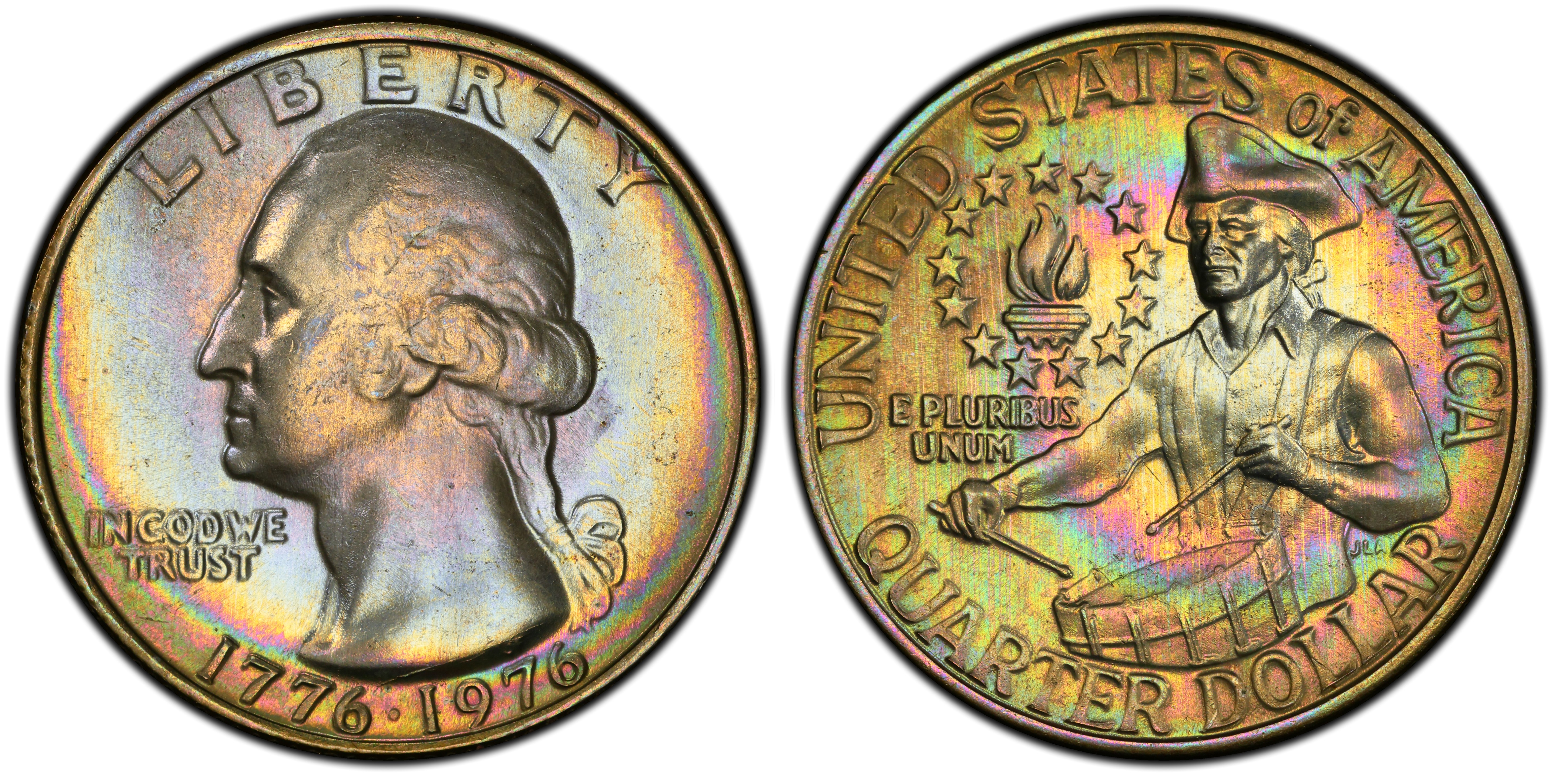国産品 (Regular Clad 25C 1976 Strike) PCGS - Quarter Washington ルアー・フライ